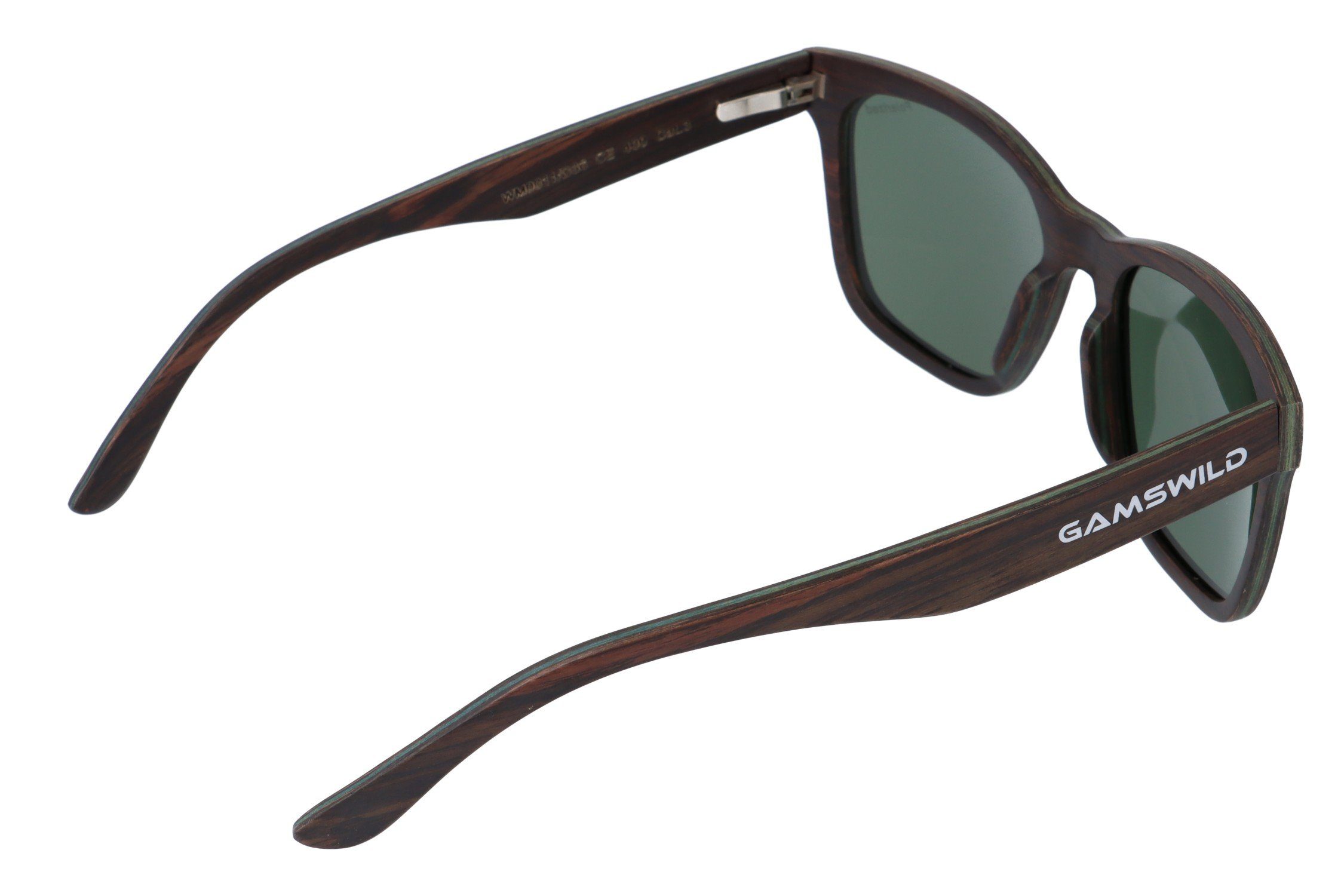 Gamswild Sonnenbrille UV400 GAMSSTYLE Holzbrille polarisierte Gläser Damen Herren Unisex, Modell WM0011 in braun, grau, blau & G15