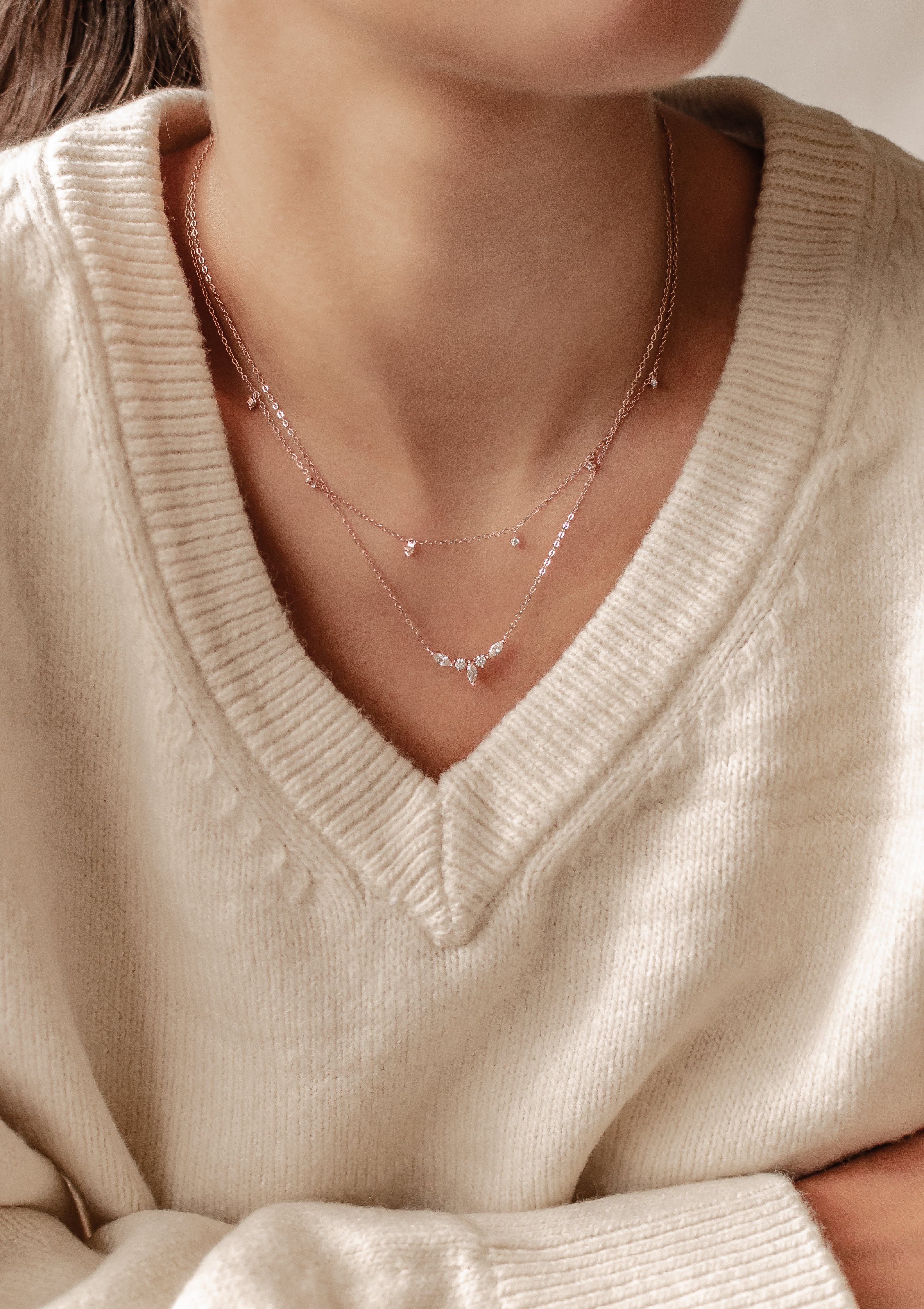 Hey Happiness Charm-Ketten-Set mit Anhänger Edelstein, günstig online kaufen