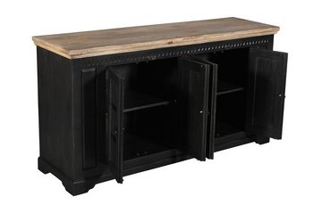 Main Möbel Anrichte Sideboard 171x90cm 'Mumbai' Mango natur & schwarz