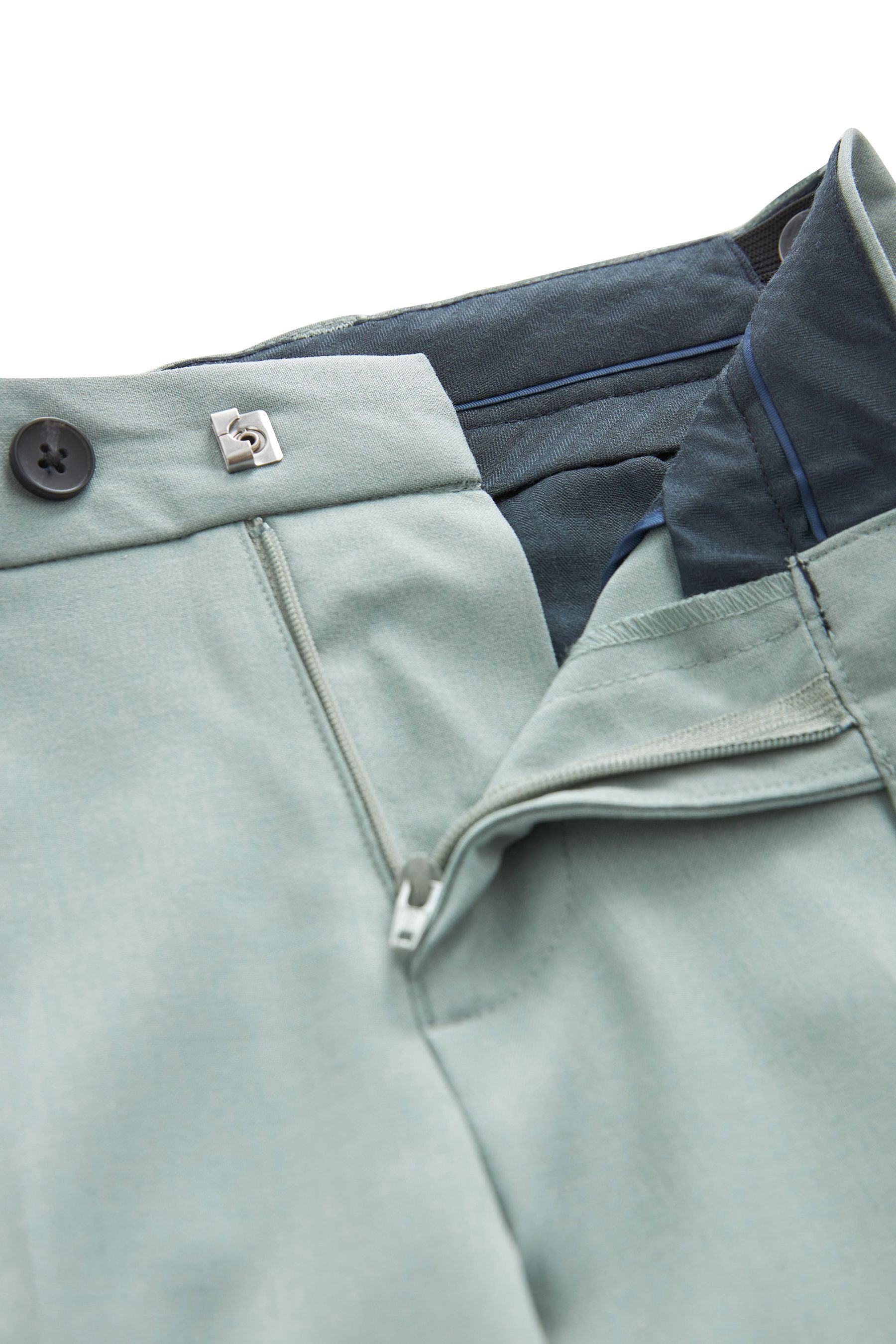 Skinny-Fit Hose (1-tlg) Sage Next Anzug: Green Anzughose
