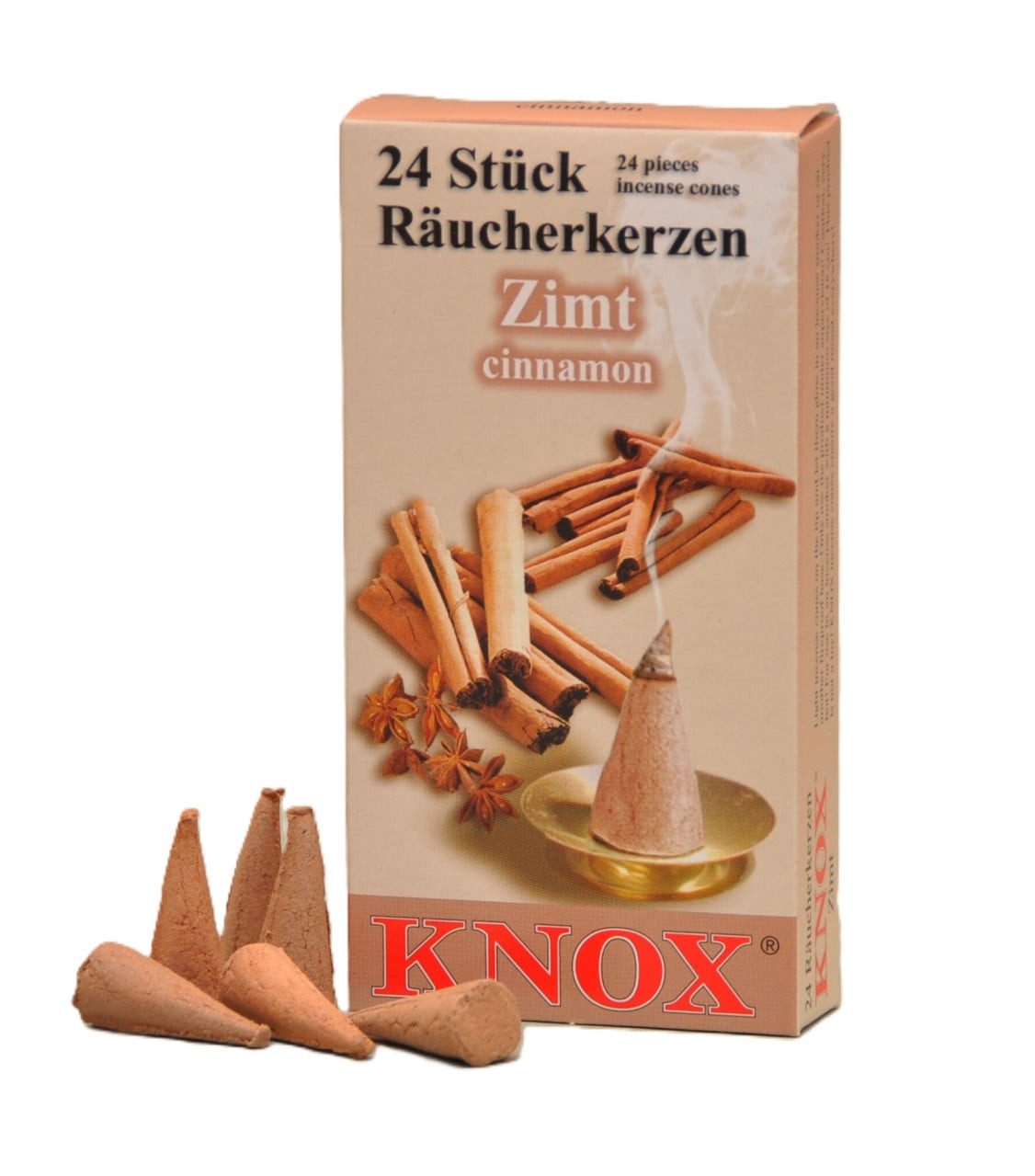 KNOX Räucherhaus Knox Räucherkerzen - Zimt 24 Stück