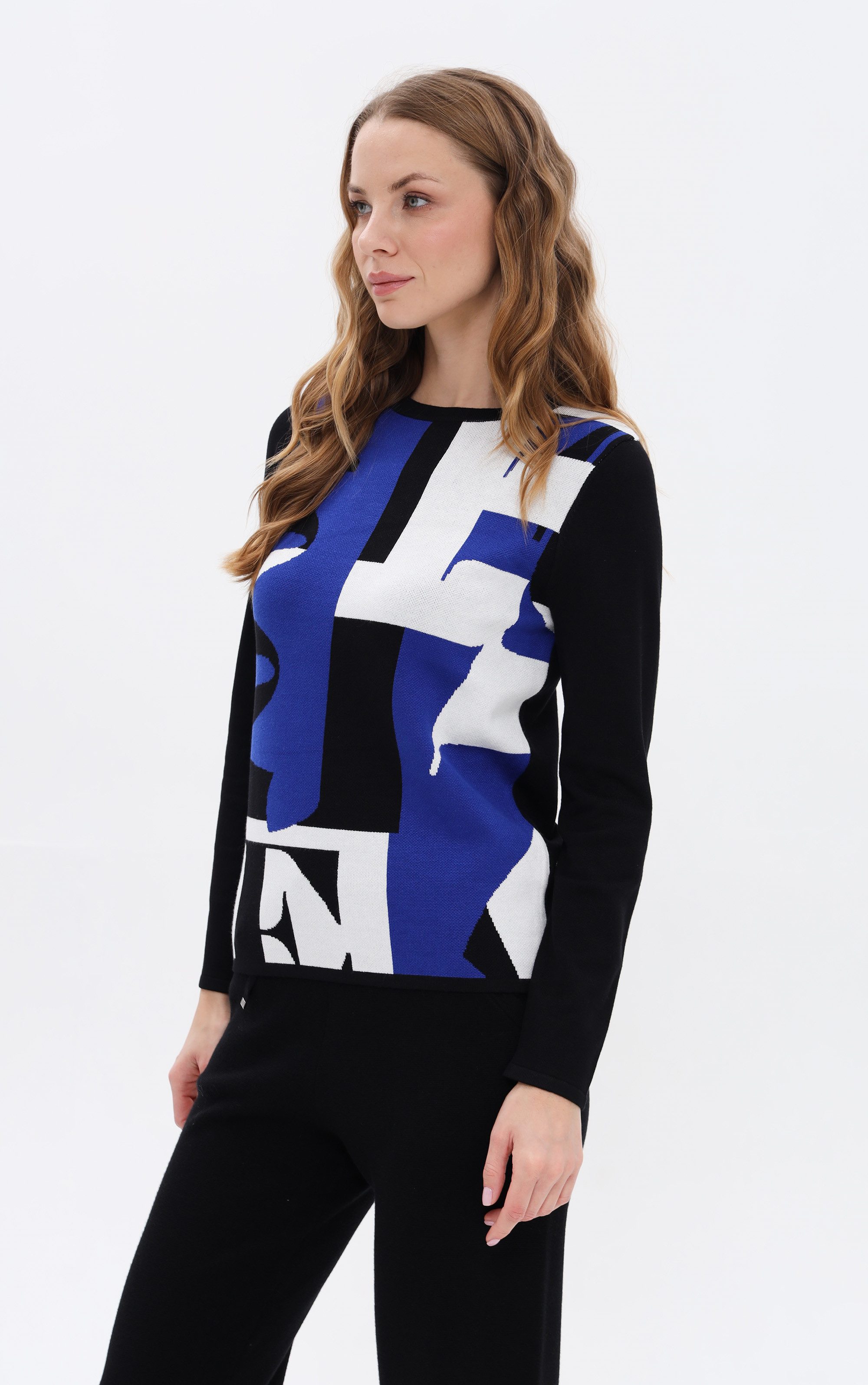 Passioni Strickpullover mit Grafikmuster günstig online kaufen