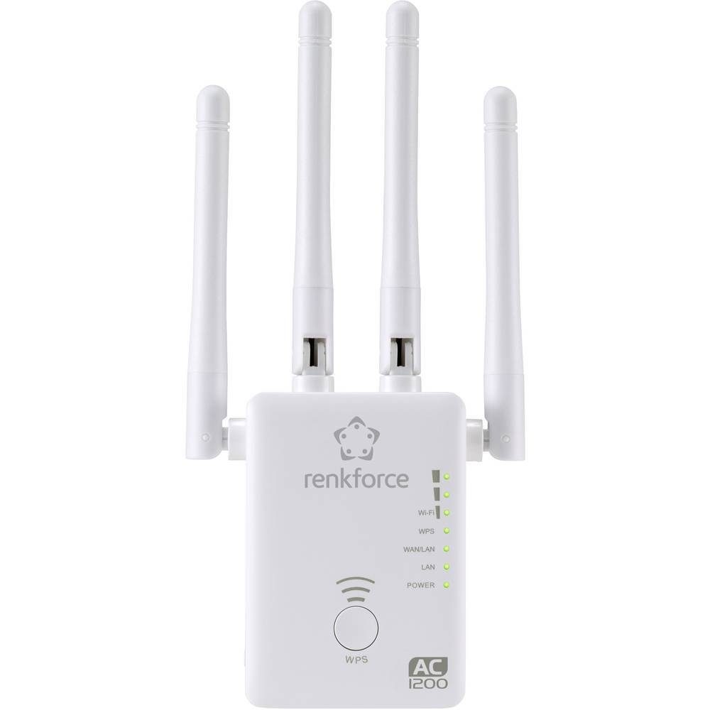 Dualband WLAN-Repeater WLAN-Router/Repeater/AP AC1200 Renkforce