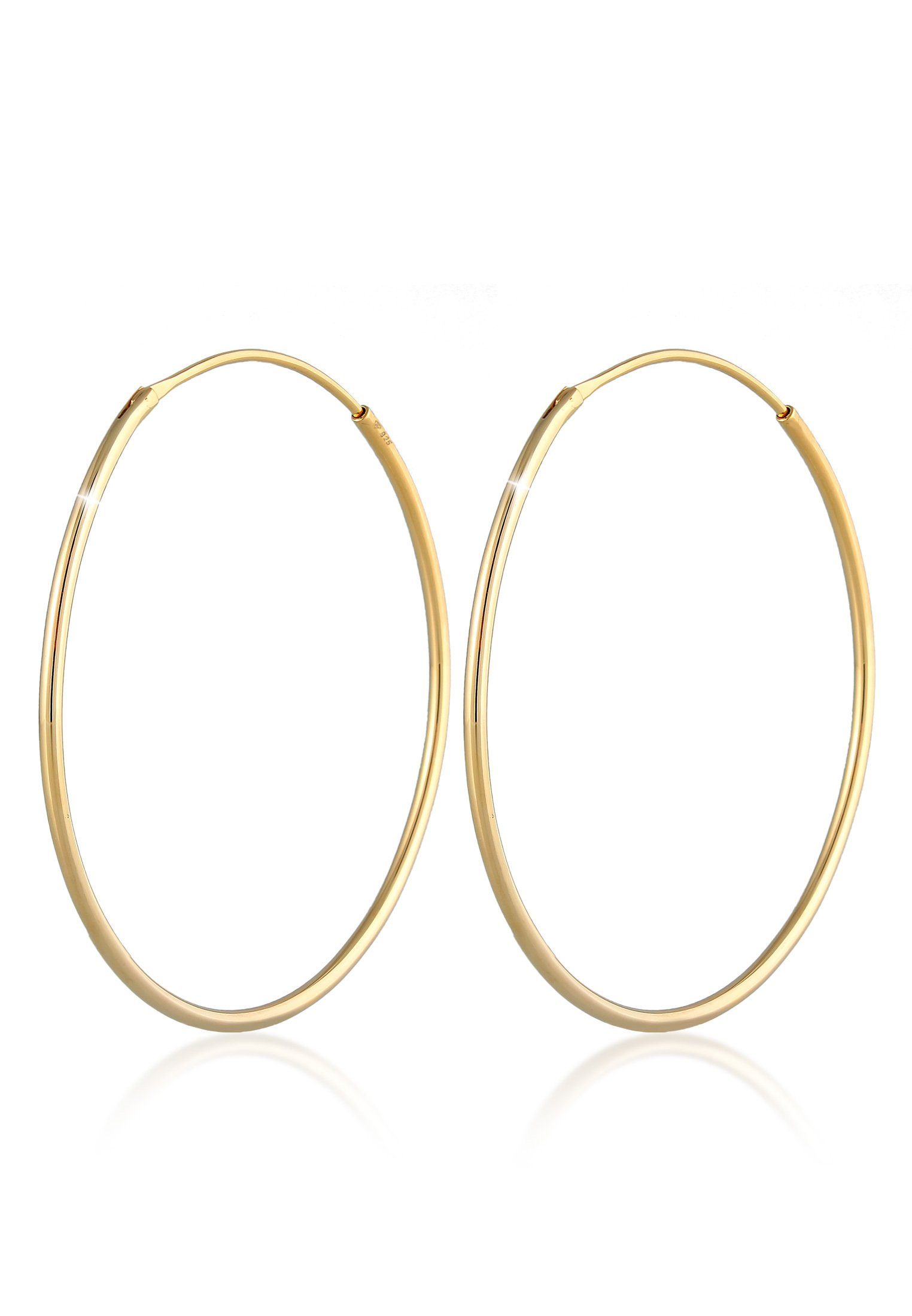 Elli Paar Сережки-кільця Сережки-кільця Rund Basic Klassisch 925 Silber