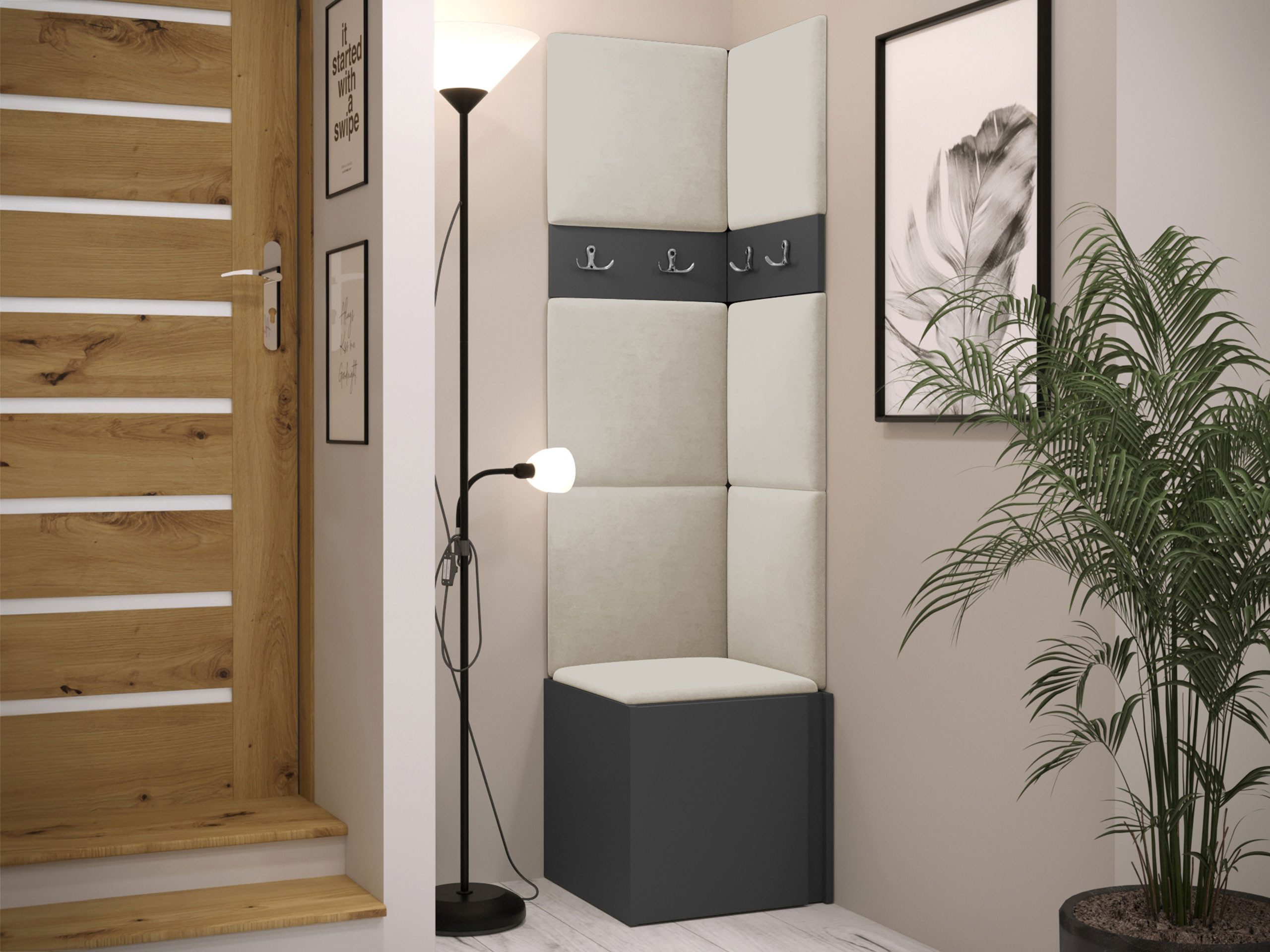 MIRJAN24 Garderoben-Set Orion XXI, (Komplett-Set, Schuhschrank, 2x Kleiderh günstig online kaufen