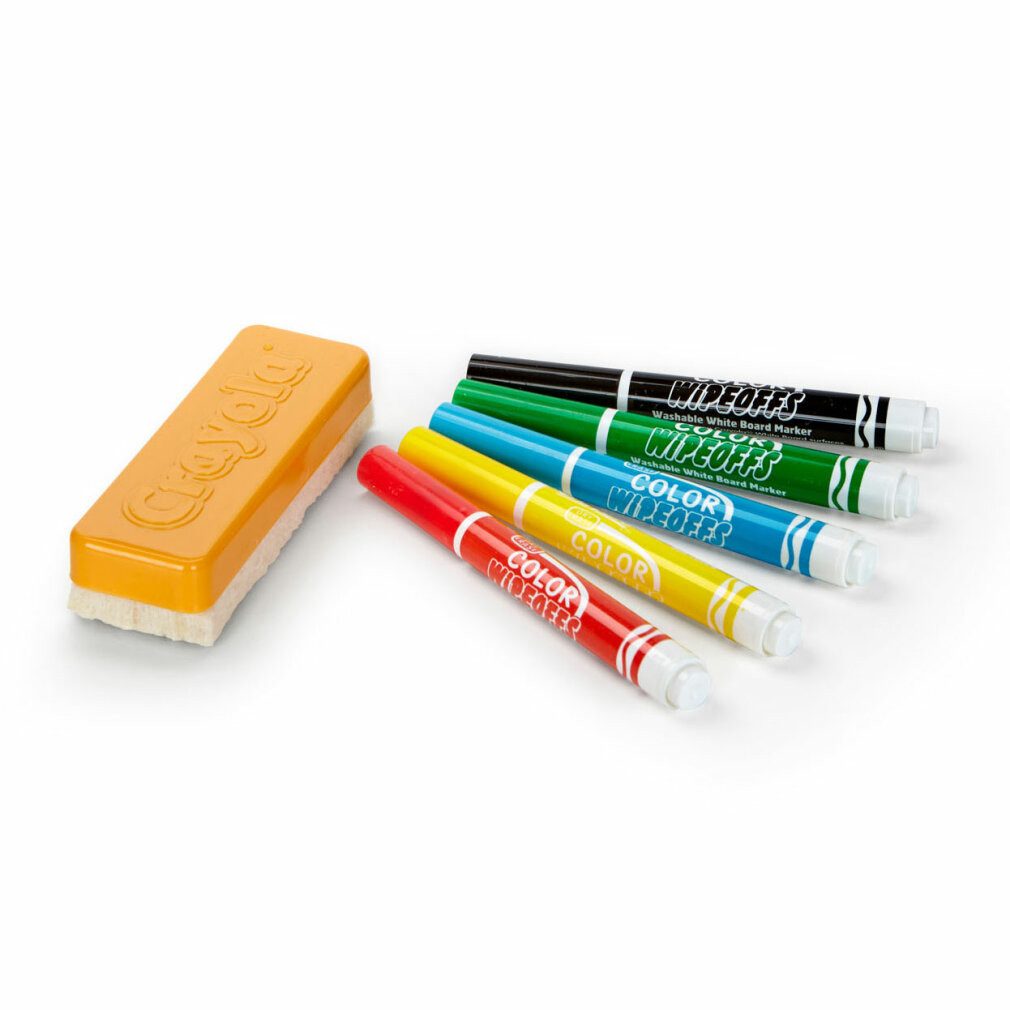 Crayola® Filzstift Crayola Dry Wipeoffs Marker mit Wischer, 5 Stk.