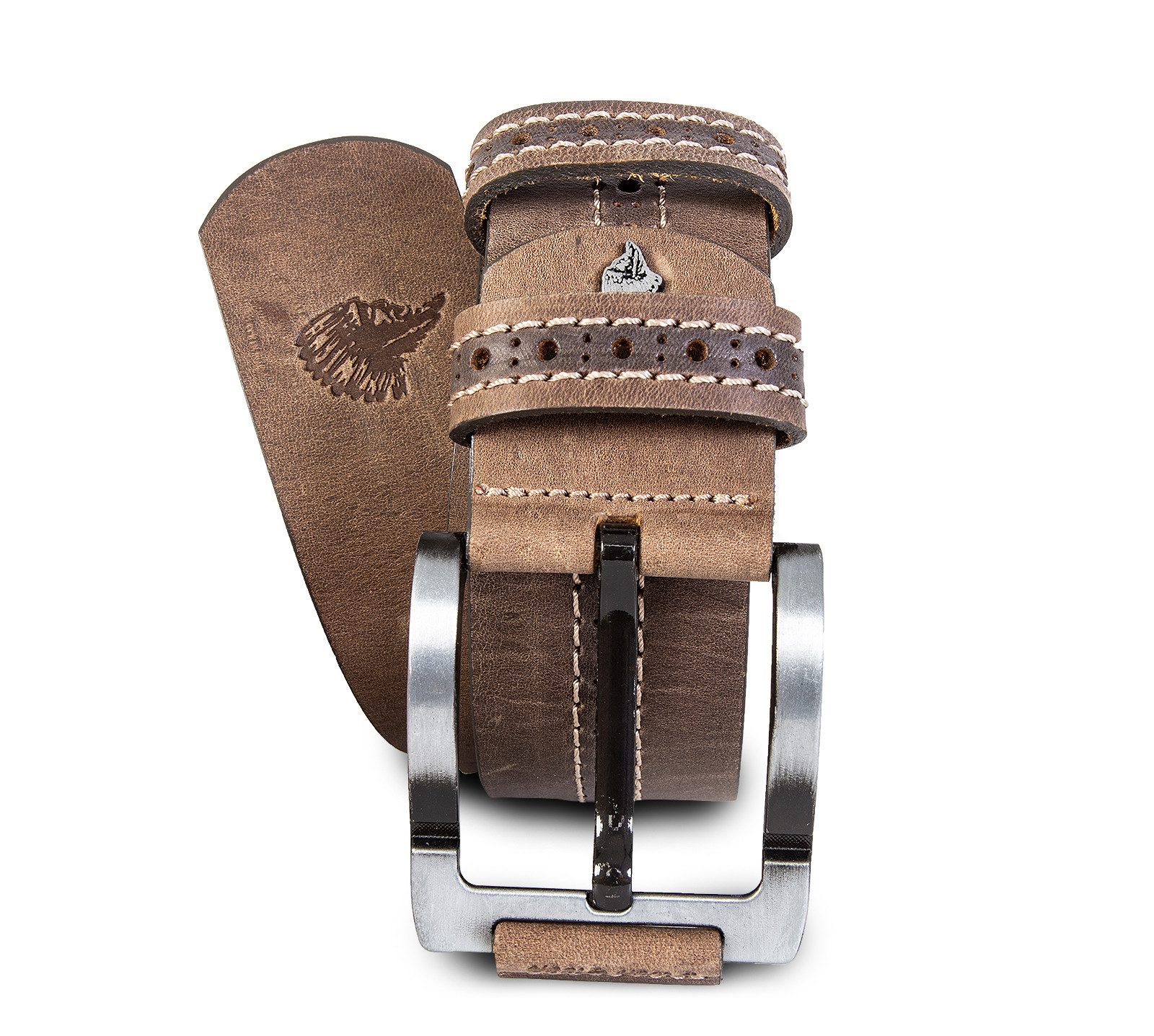 Rock Creek Ledergürtel Herren Leder Gürtel Metallschnalle G-013