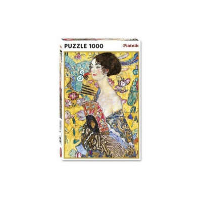 Piatnik Puzzle 5527 - Gustav Klimt: Dame mit Fächer - Puzzle, 1000 Teile, 1000 Puzzleteile