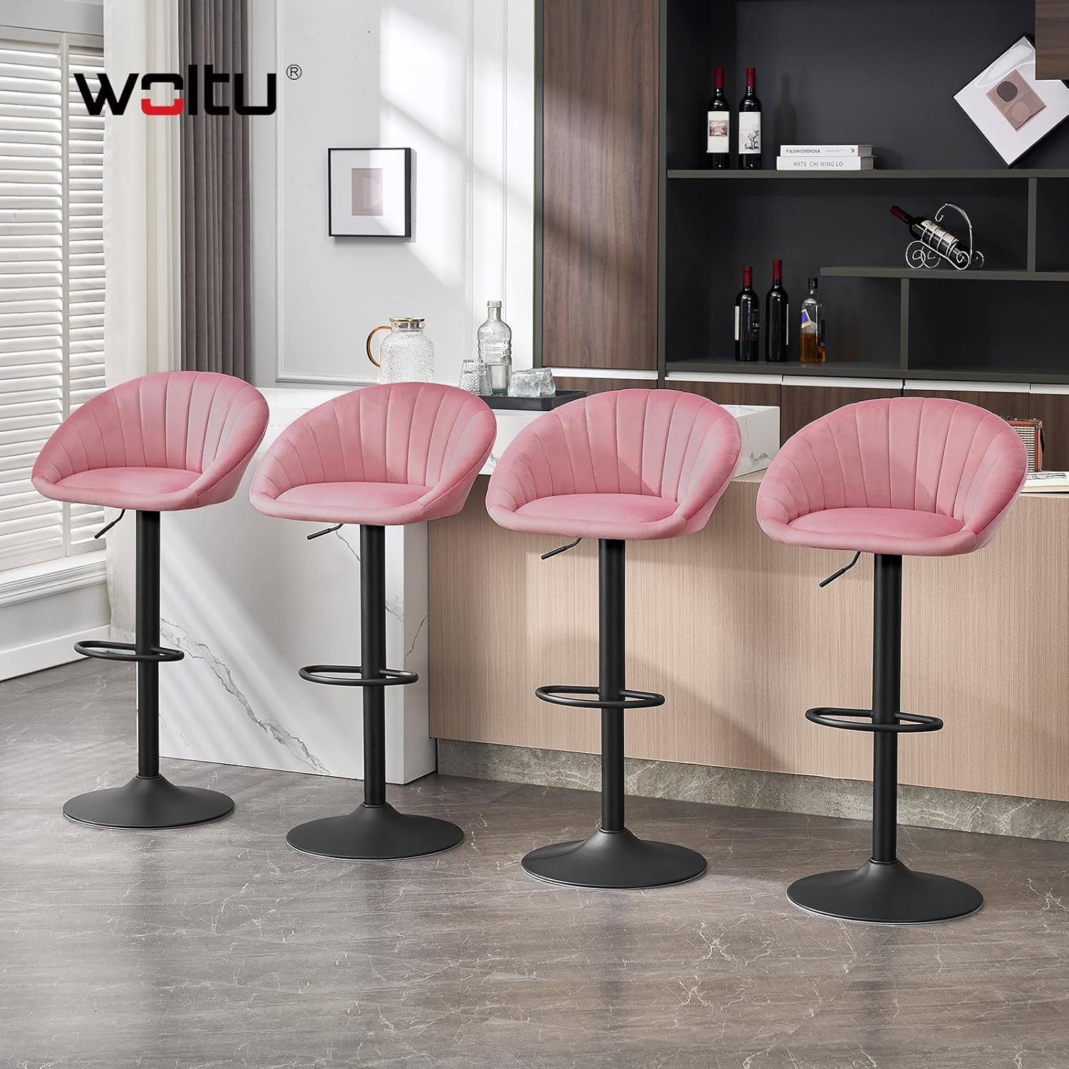 Woltu Barhocker (1 St), küchenhocker höhenverstellbar, günstig online kaufen