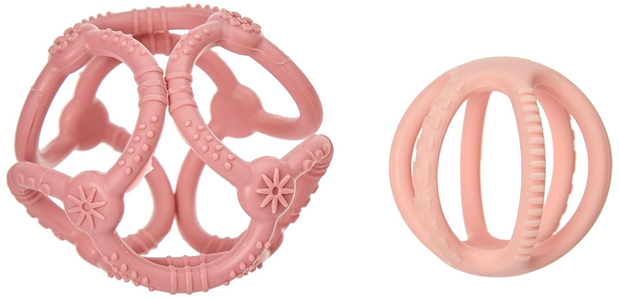 Nattou Lernspielzeug Nattou Silikonbälle 2er Set Greifen Beißen BPA-frei Ø 10+7cm Silicon