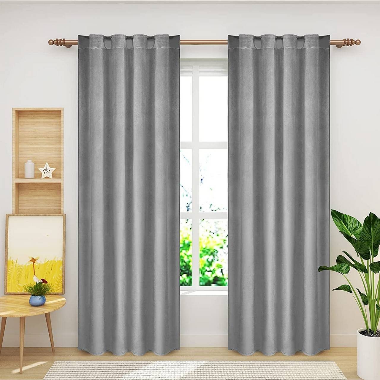 Woltu Vorhang (2 St), Multifunktionsband, verdunkelnd, mit Kräuselband blic günstig online kaufen