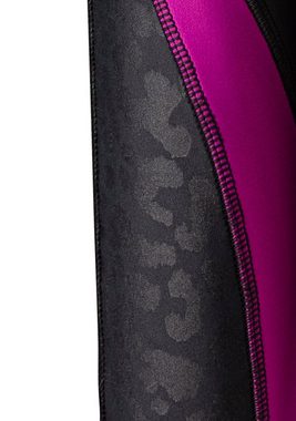 LASCANA ACTIVE Leggings mit Leo- und Farbeinsätzen