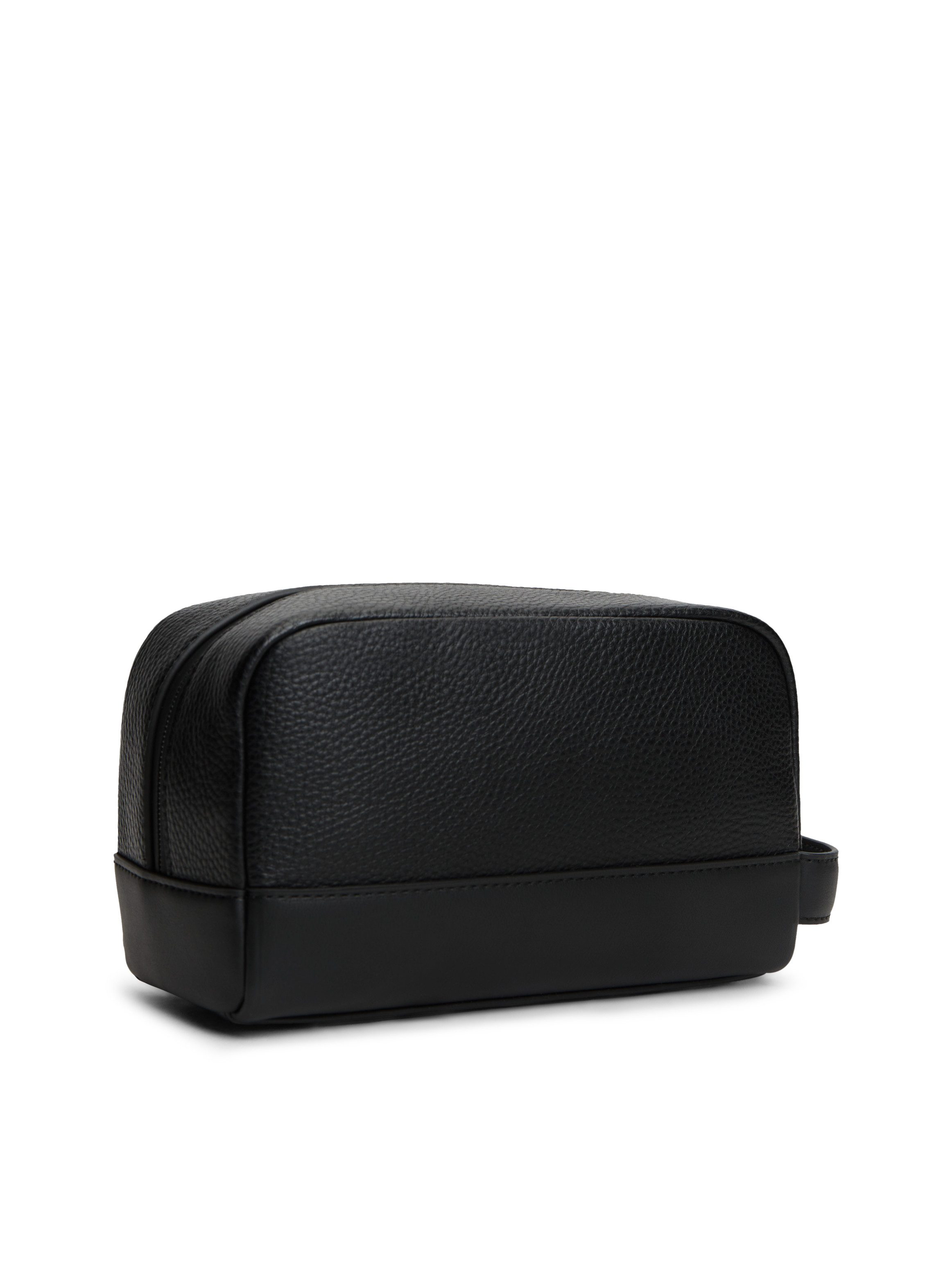 Tommy Hilfiger Kulturbeutel TH CENTRAL WASHBAG, Unisex Kulturtasche, Minibag, Waschbeutel mit Logoschriftzug
