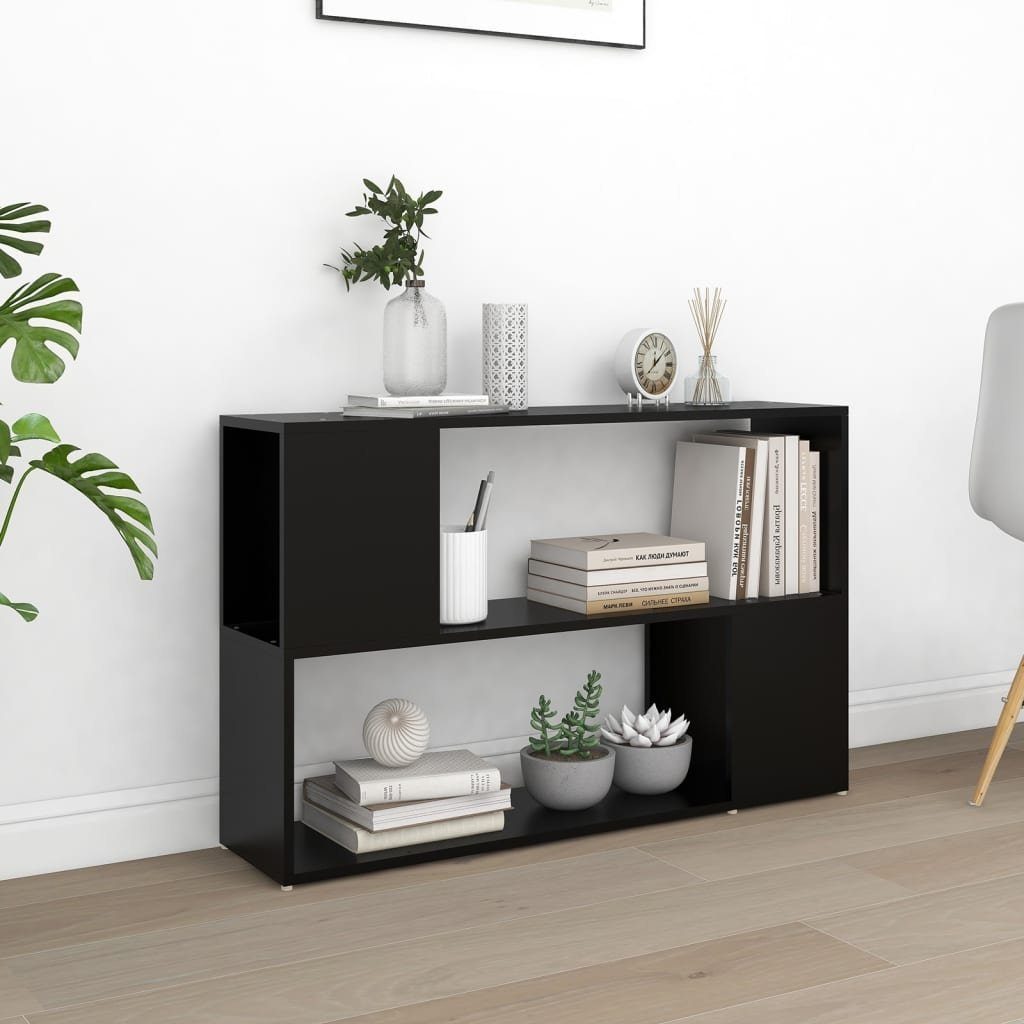 furnicato Bücherregal Schwarz 100x24x63 cm Holzwerkstoff, günstig online kaufen