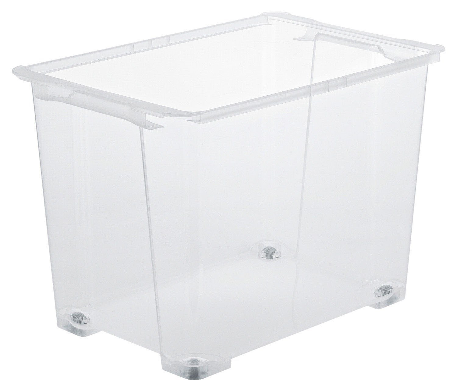 Aufbewahrungsbox EVO EASY, Transparent, Kunststoff, mit Rollen