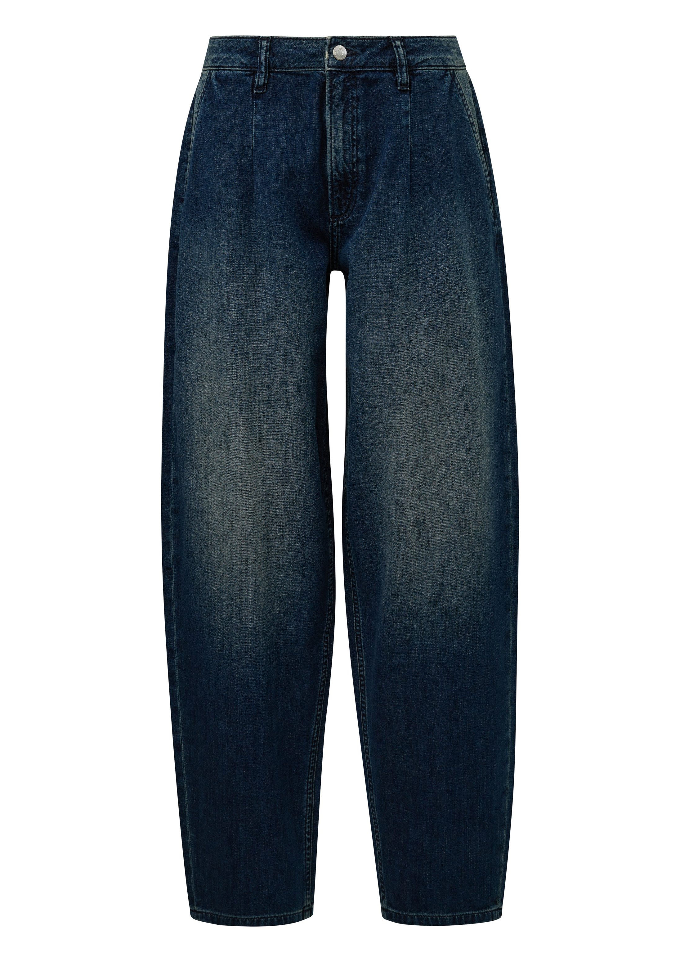 QS Weite Jeans Jeans-Hose Jeans Barrel / Relaxed Fit / High Rise / Barrel Leg