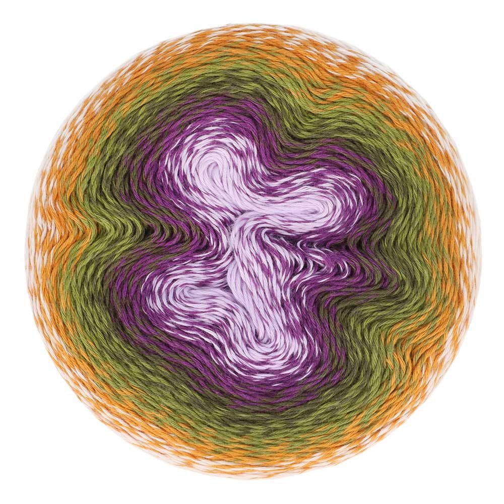 Scheepjes Whirl Bobbel Farbverlaufsgarn zum Stricken und Häkeln Häkelwolle, 1000,00 m (Farbverlaufswolle Baumwollmischgarn, Wolle mit Farbverlauf), 60% Baumwolle und 40% Polyacryl