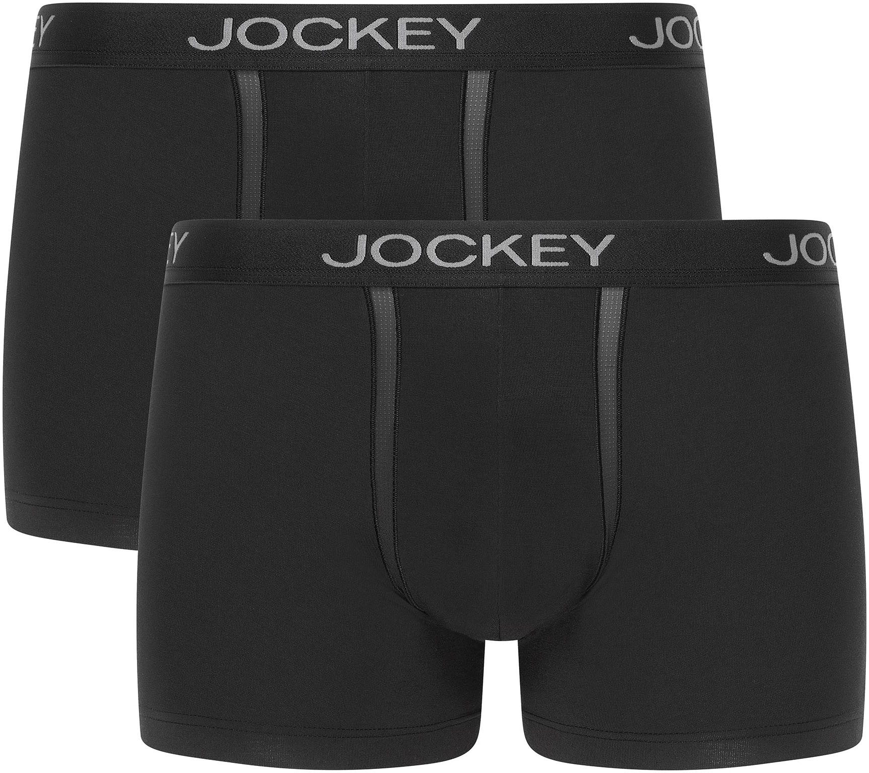 Jockey Trunk Chafe Proof Pouch (2er Pack) mittlere Bundhöhe, Logobund