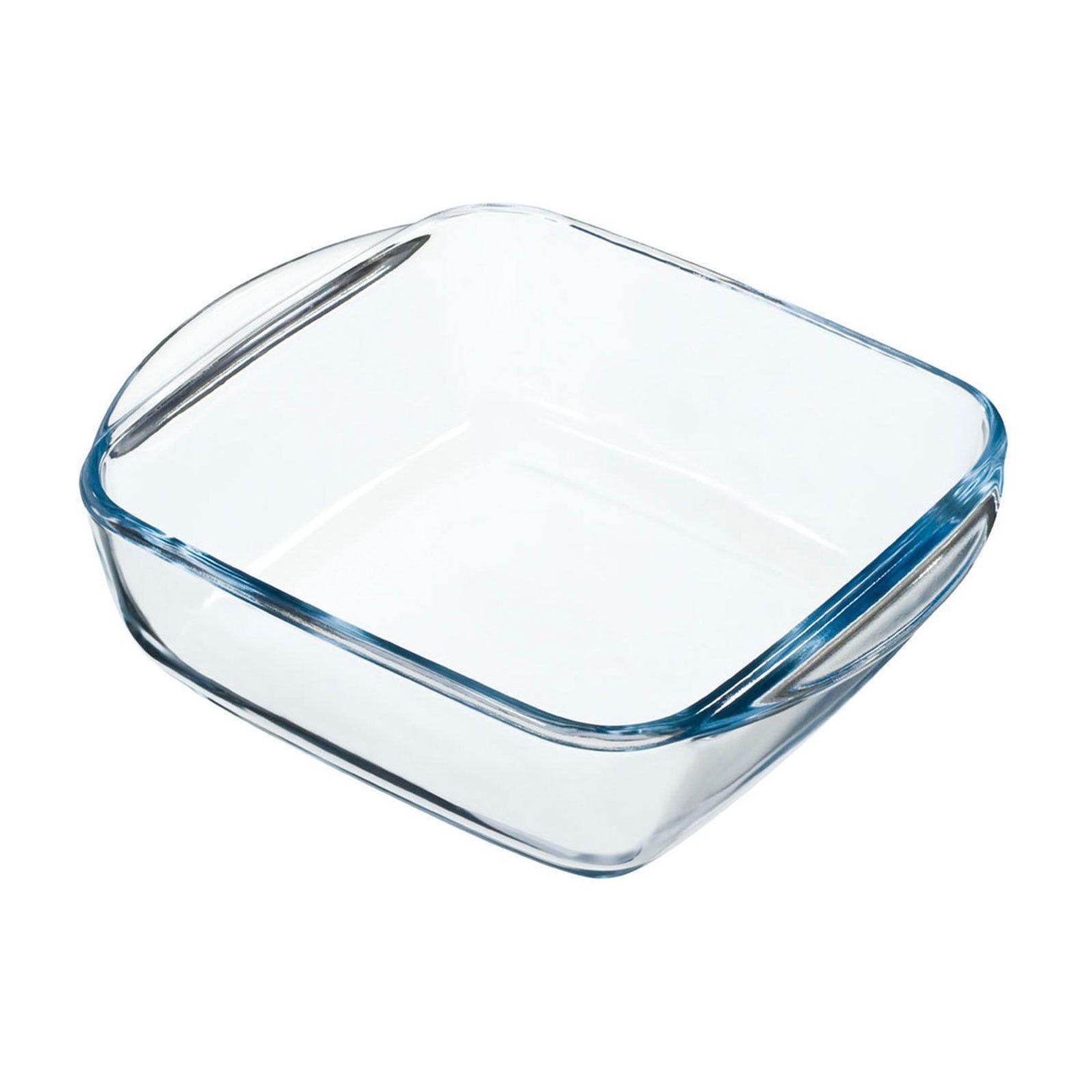 Scanpart Backblech Heißluftfritteusen-Glasschale eckig 1,1L 20x20cm, Edel, hitzebeständig, spülmaschinengeeignet