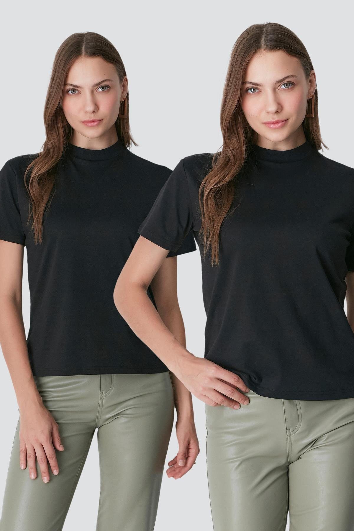 C&CITY Schlafanzug Kurzarm Basic T-Shirt Set