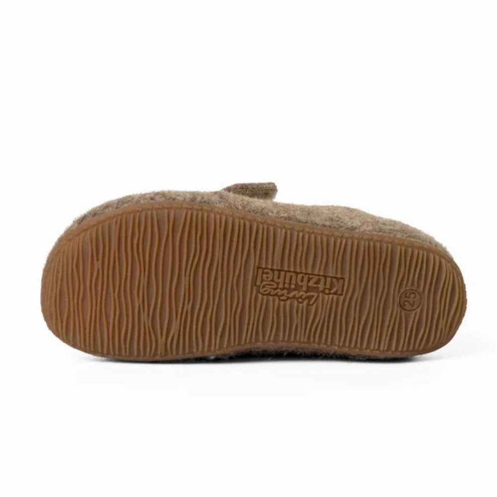 Living Kitzbühel Franzi Filz Unifarben Kids amaretto braun Kinder (31-35) Hausschuh