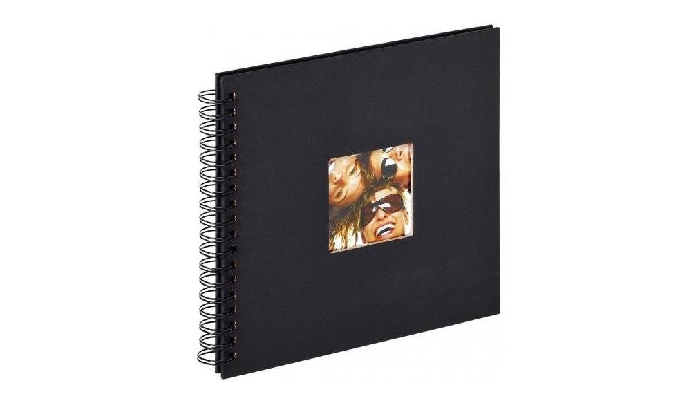 Walther Fotoalbum SA-108B Spiralalbum Fun schwarz 26x25 cm schwarze