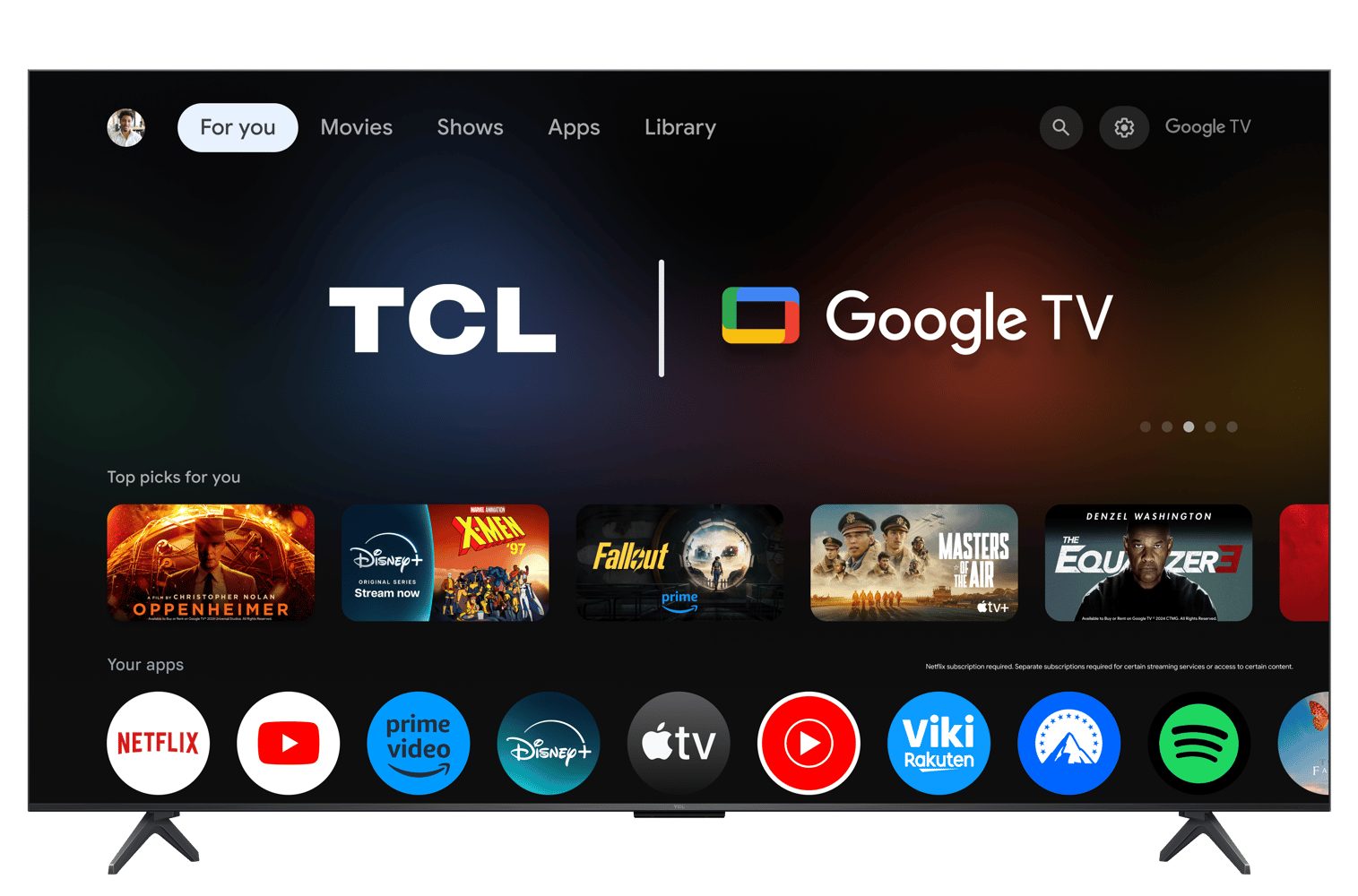 TCL 55MQLED75KX1 QLED Mini LED-Fernseher (55 Zoll, 4K Ultra HD)