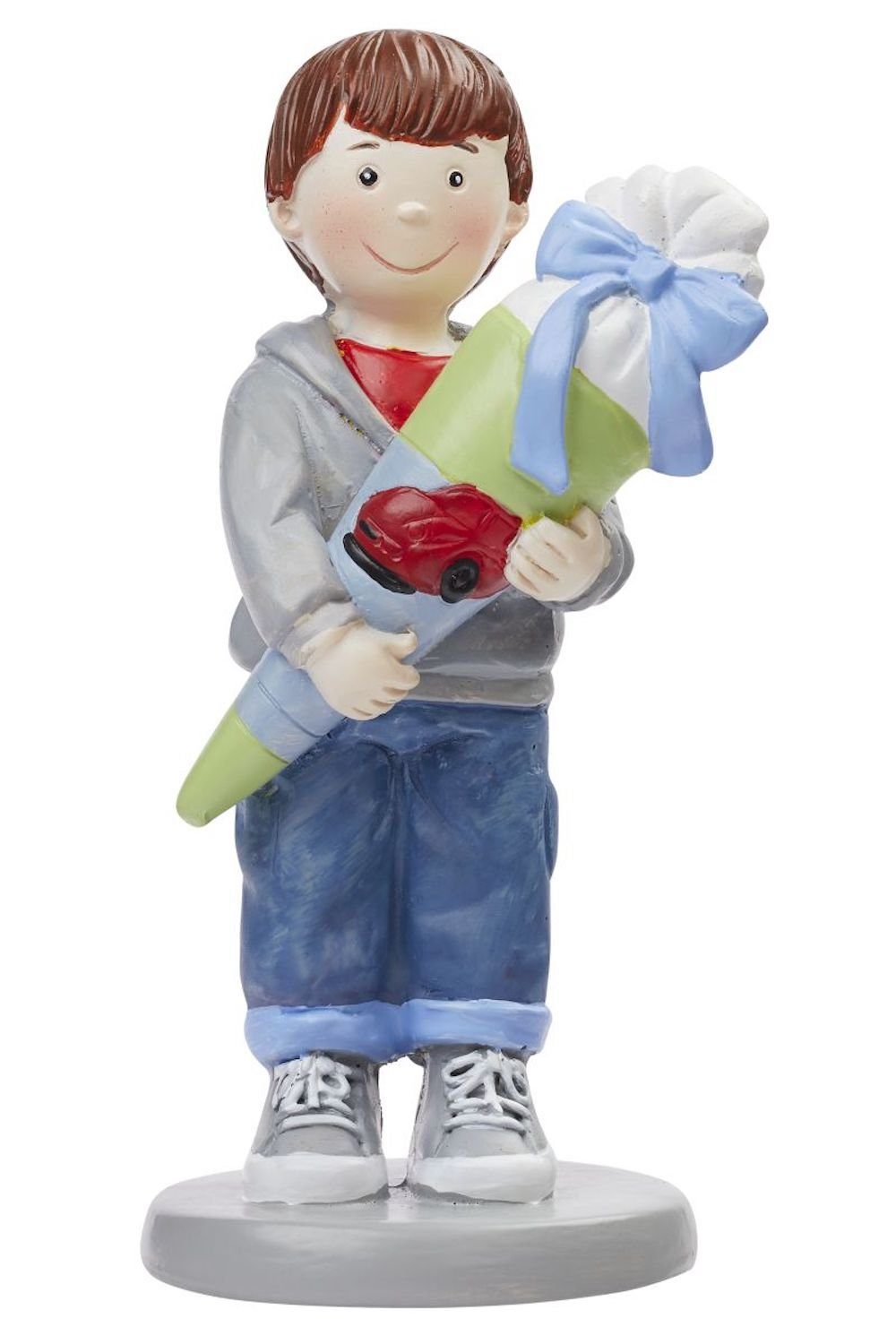 HobbyFun Dekofigur Figur, Junge mit Schultüte II, 8,5cm, Dekofigur, 1