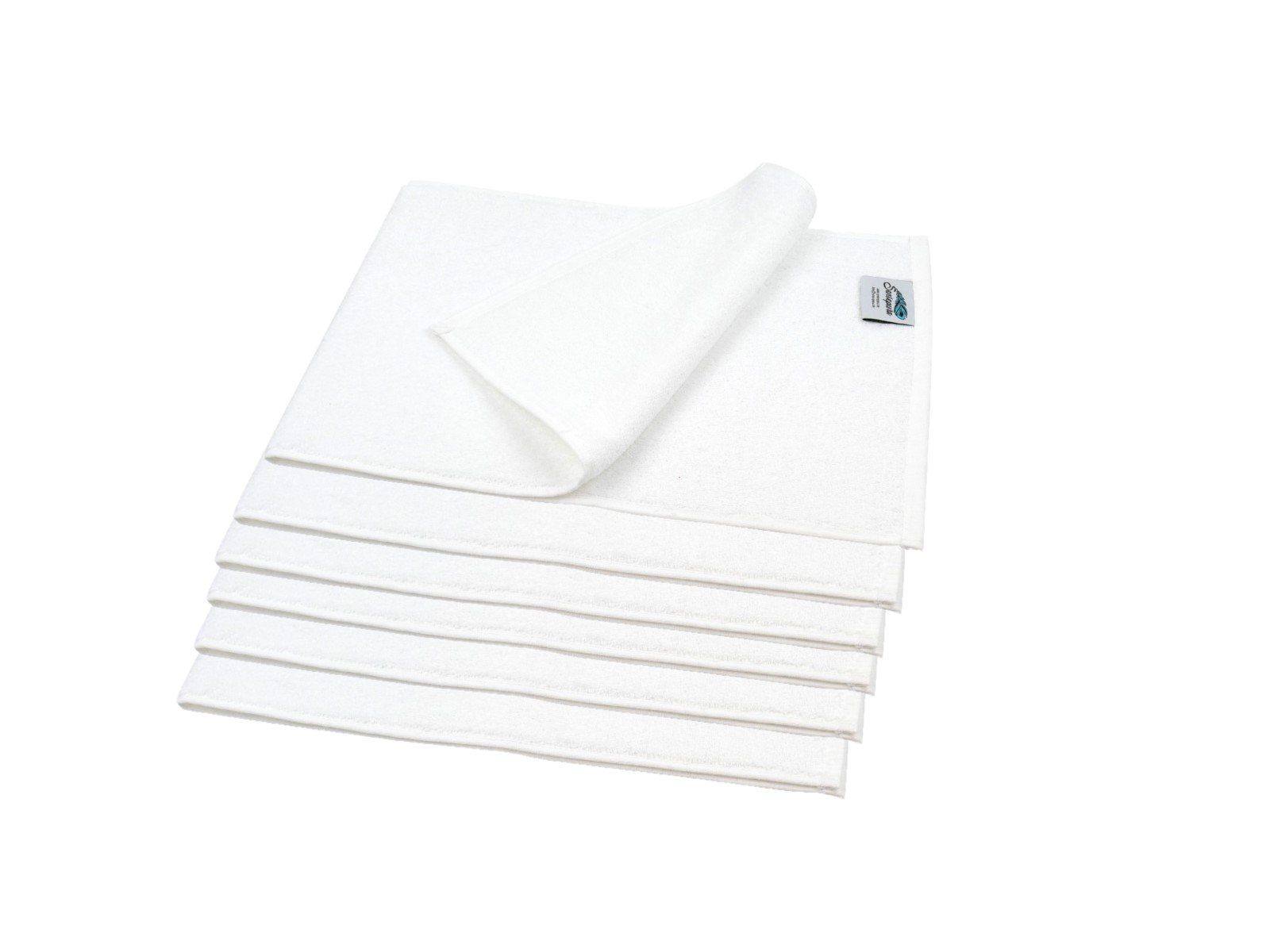 Oshibori Frottee-Handtücher, Sensepura weiß, cm Gästehandtücher kleine 30x80 hautfreundlich Frottee (6-St), und pflegeleicht,