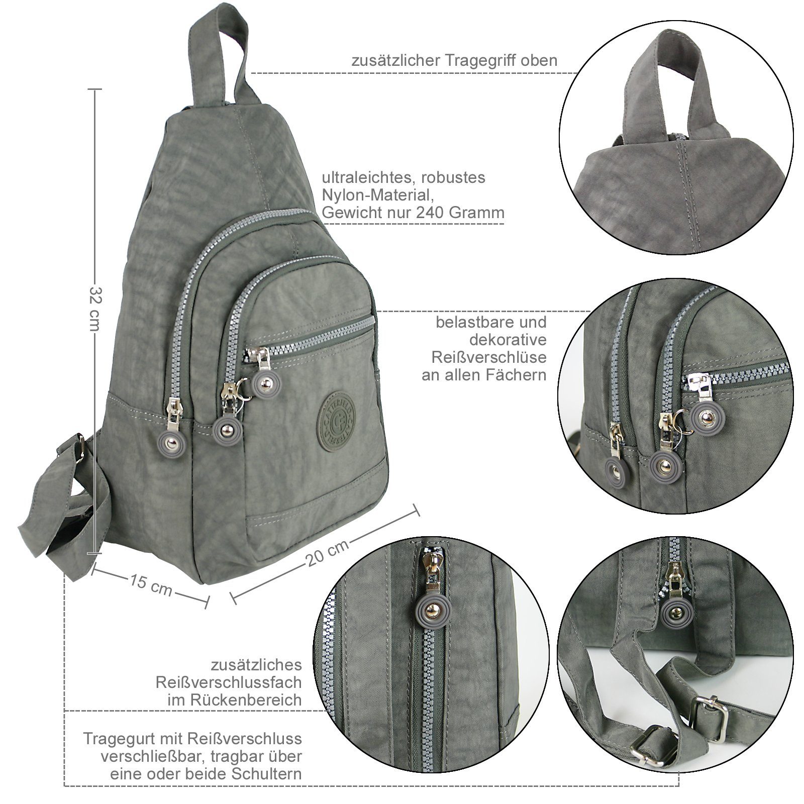 CF CATTERFELD Cityrucksack - Sehr leichter Damen Daypack - Freizeit, Fahrad günstig online kaufen