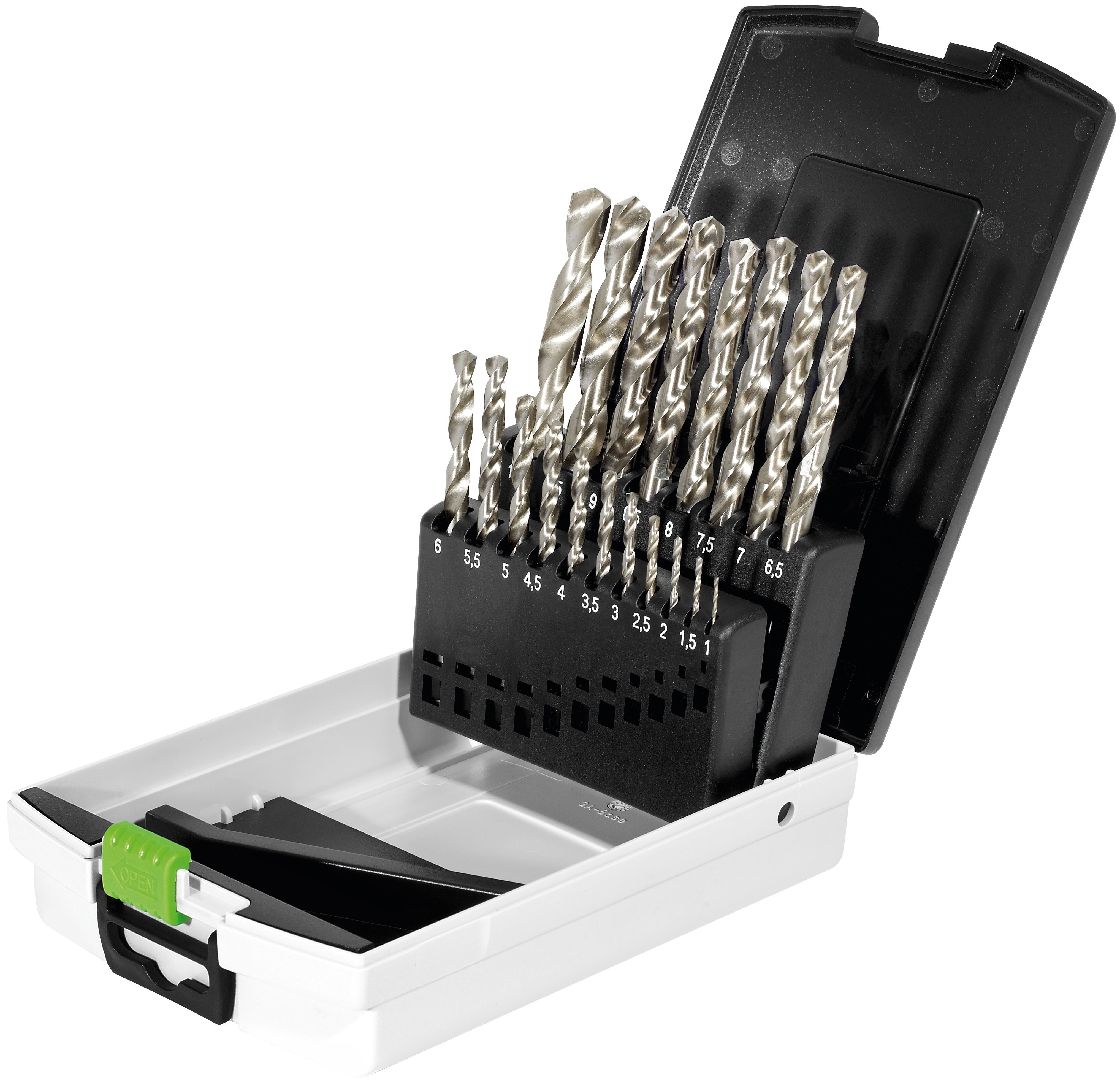 Bohrer- und Bitset Festool Bohrerkassette HSS D 1-10 Sort/19