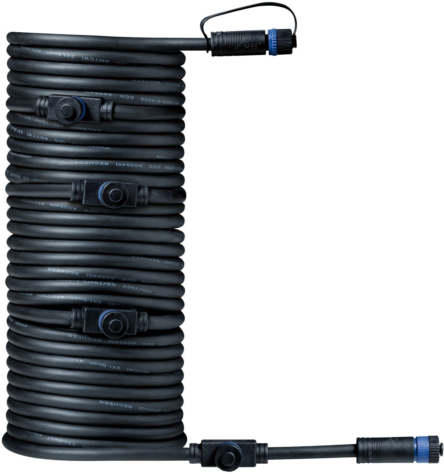 Paulmann Outdoor Plug&Shine 10m IP68 Lampen-Verbindungskabel, (1000 cm), 1 in - 5 out