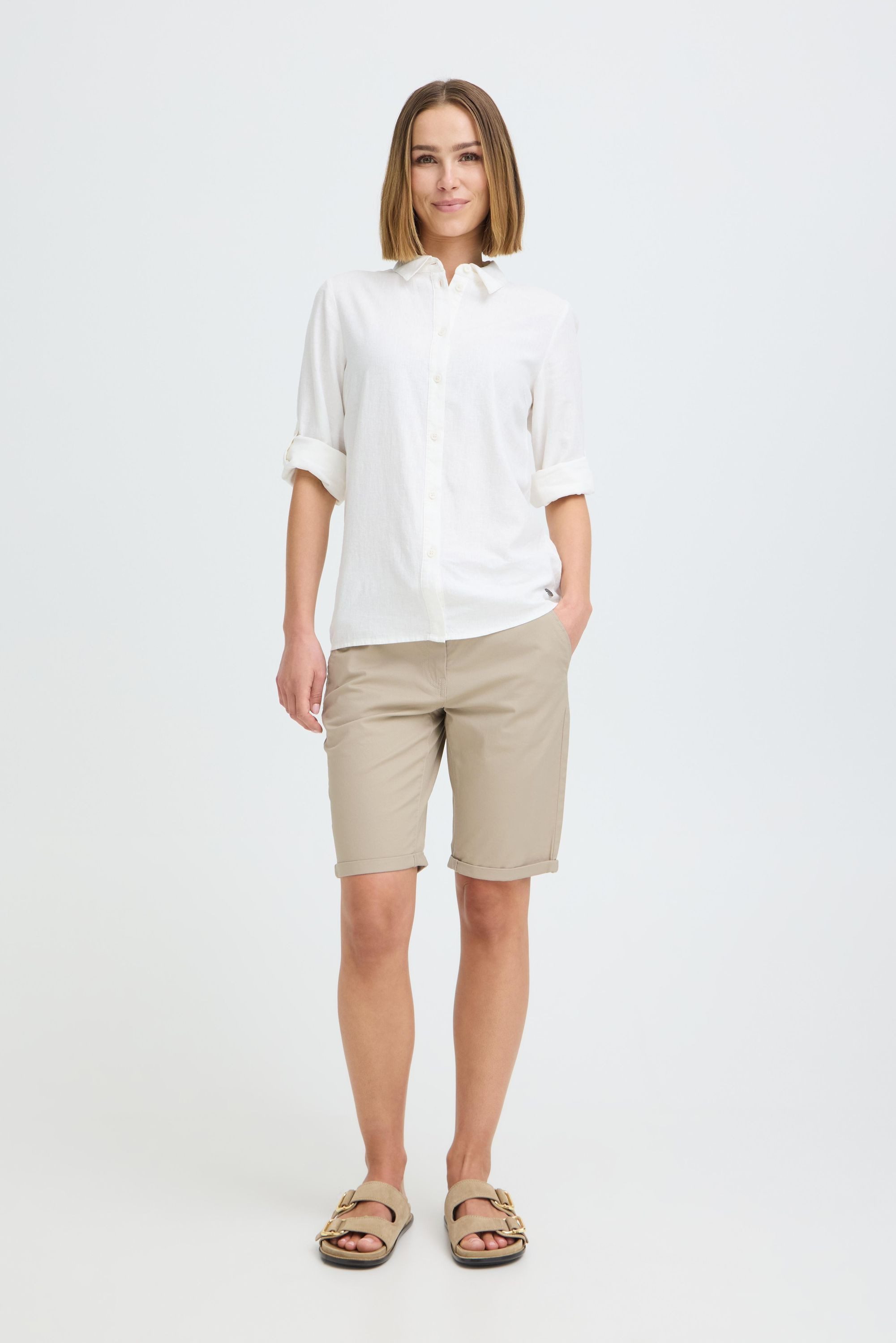 OXMO Bermudas OXChakira Bermuda Shorts inkl. Gürtel