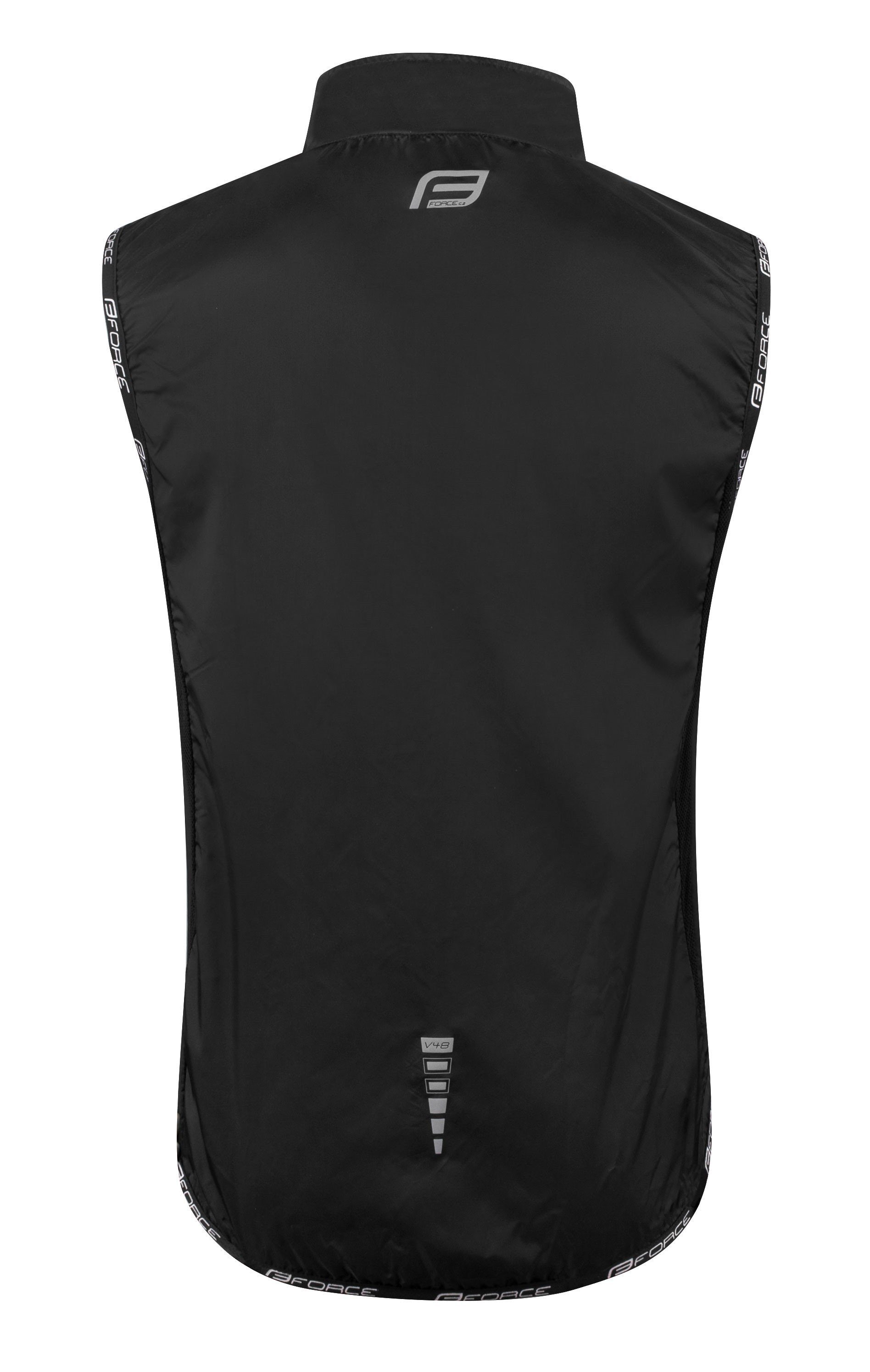 FORCE Funktionsweste Weste FORCE V48 winddicht schwarz +20 °C