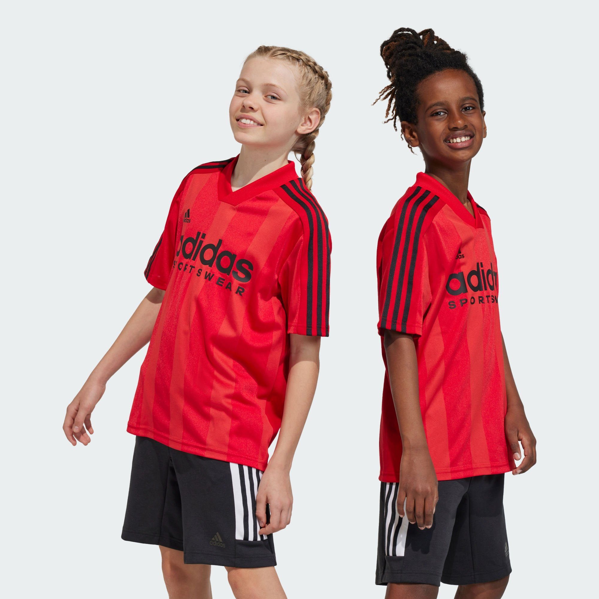 adidas Sportswear T-Shirt TIRO KIDS T-SHIRT Better Scarlet / Better Scarlet / Black