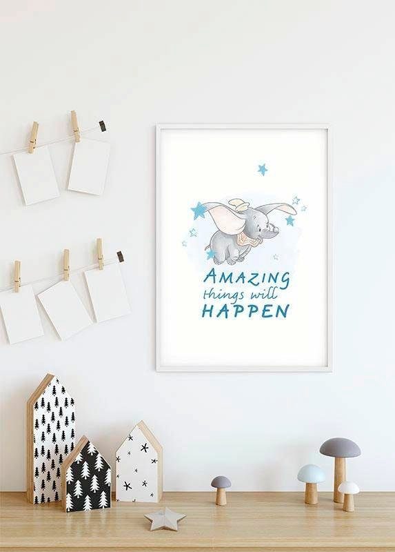 Komar Poster Dumbo Amazing, Schlafzimmer, Disney St), Wohnzimmer (1 Kinderzimmer