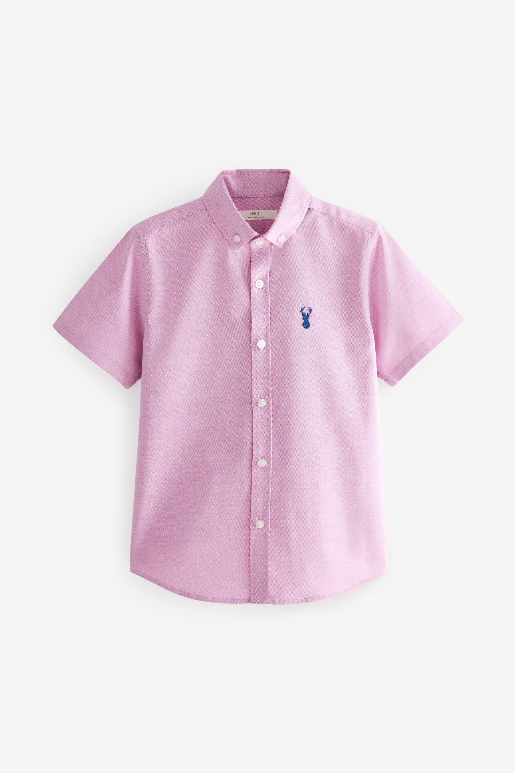 Next Kurzarmhemd Oxfordhemd (1-tlg) Pink