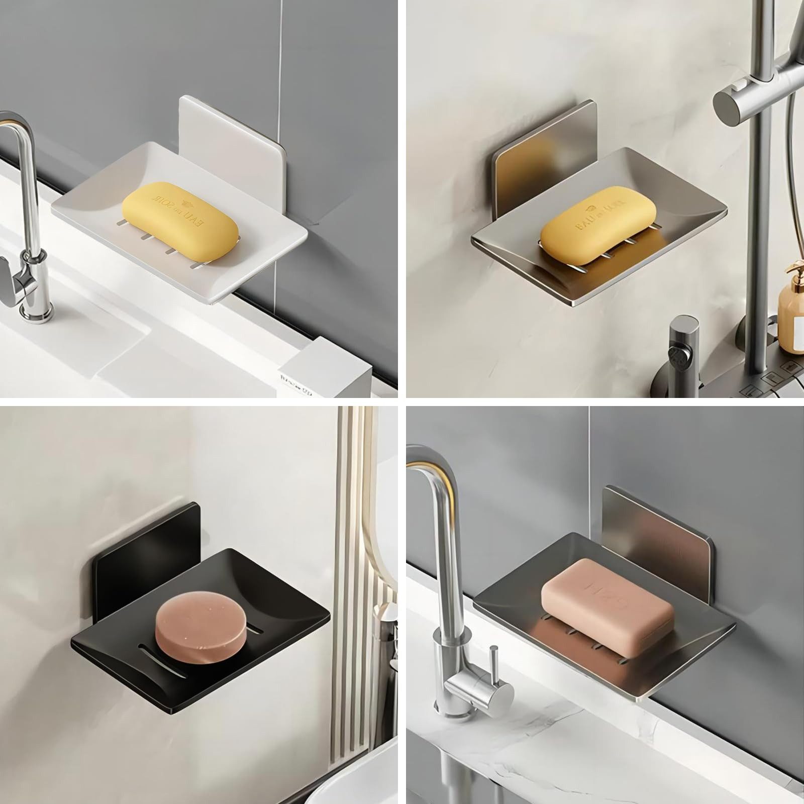 RWEUOQ Seifenablage Wandmontierte Aluminium Seifenschale Ohne günstig online kaufen
