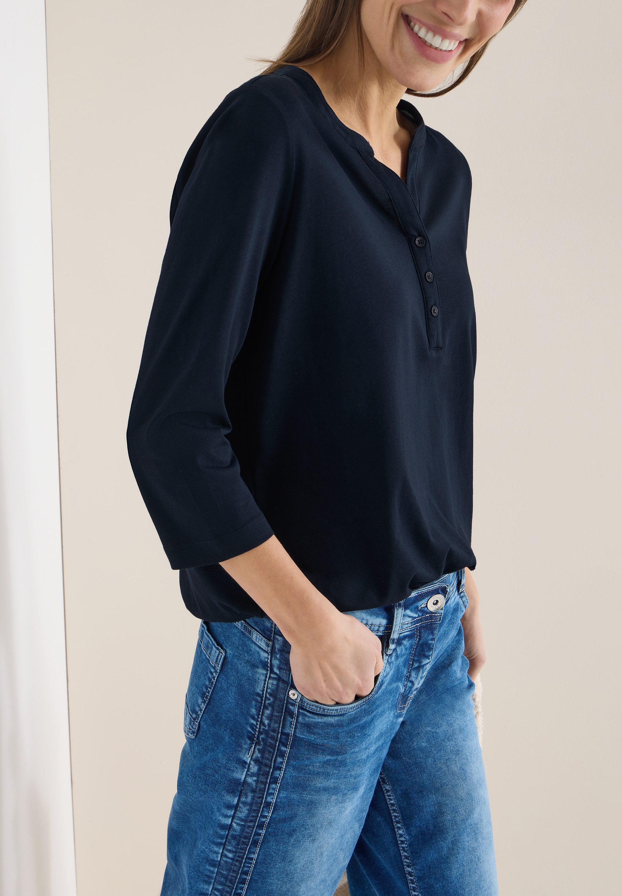 CECIL 3/4-Arm-Shirt im Tunika-Look