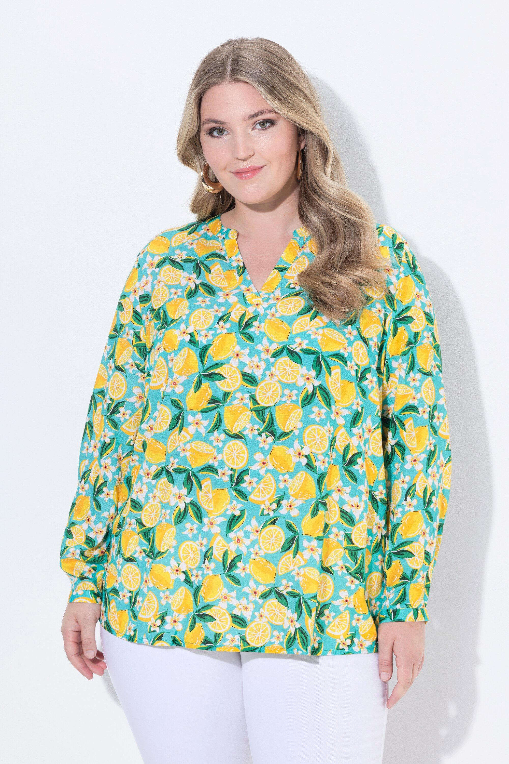 MIAMODA Longbluse Bluse Regular Fit Muster Langarm