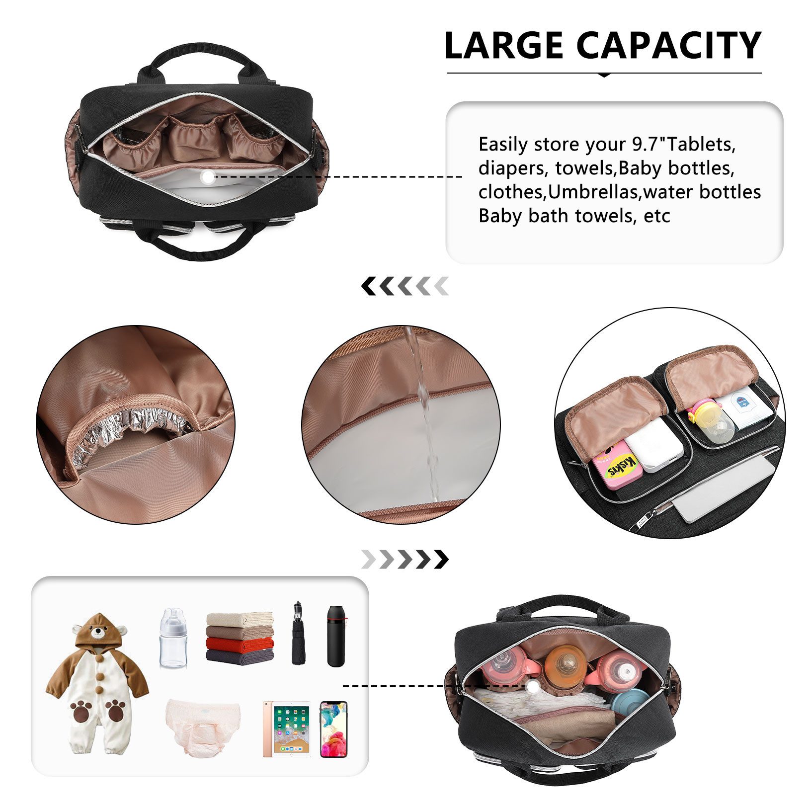 KONO Wickeltasche für Babys