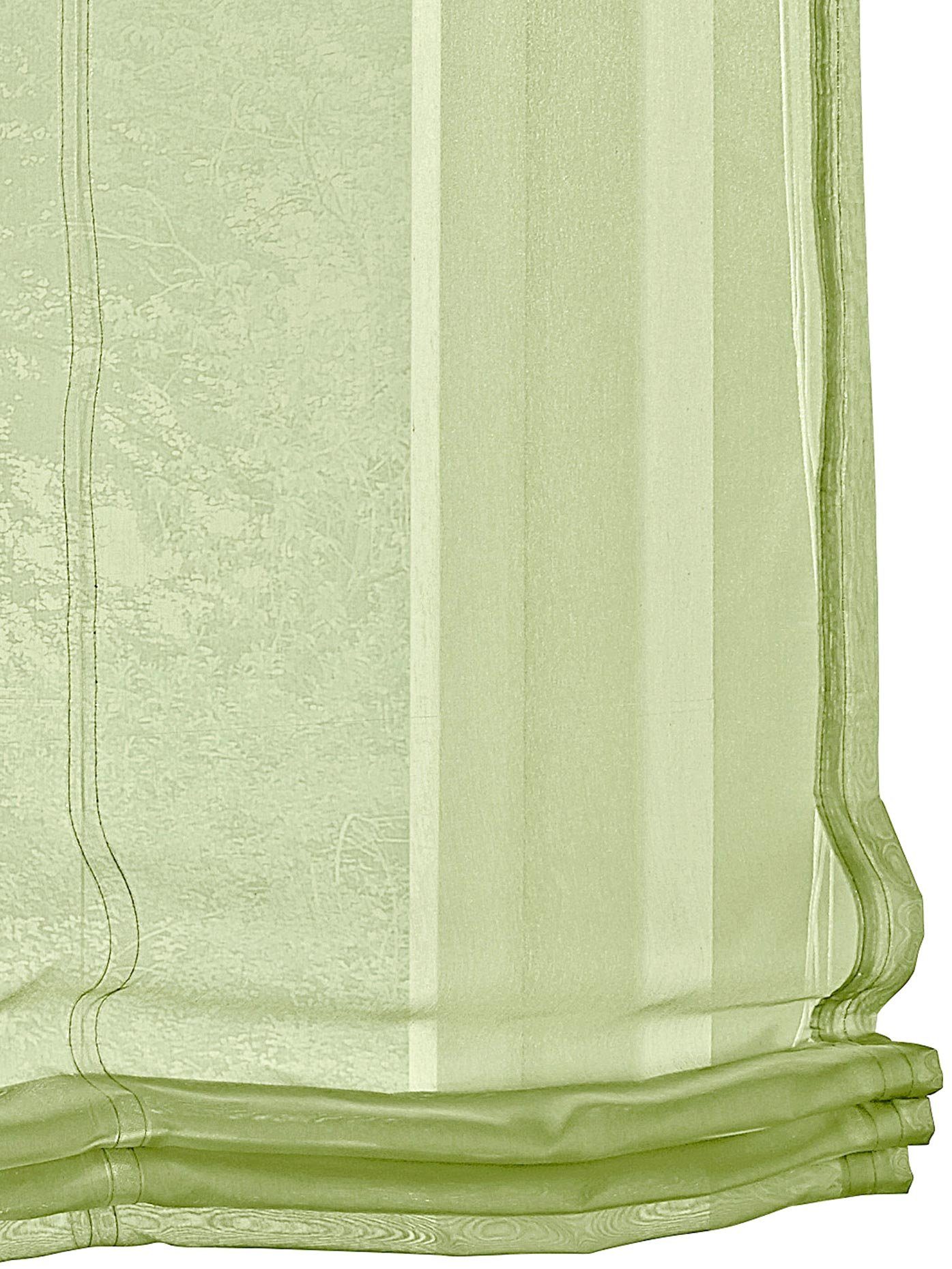 Raffrollos:HxB 140/60 heine home Raffrollo in Scherli-Qualität Halbtransparent 100% Polyester weiß Ösen