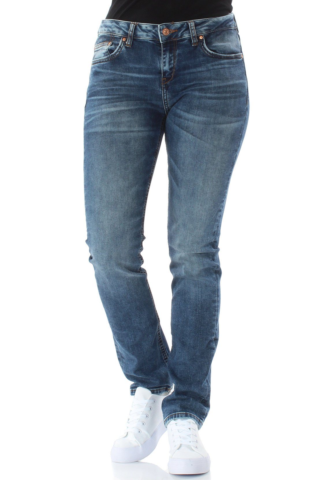 LTB Straight-Jeans LTB Damen Jeans ASPEN Y Sior Undamaged Wash Blau