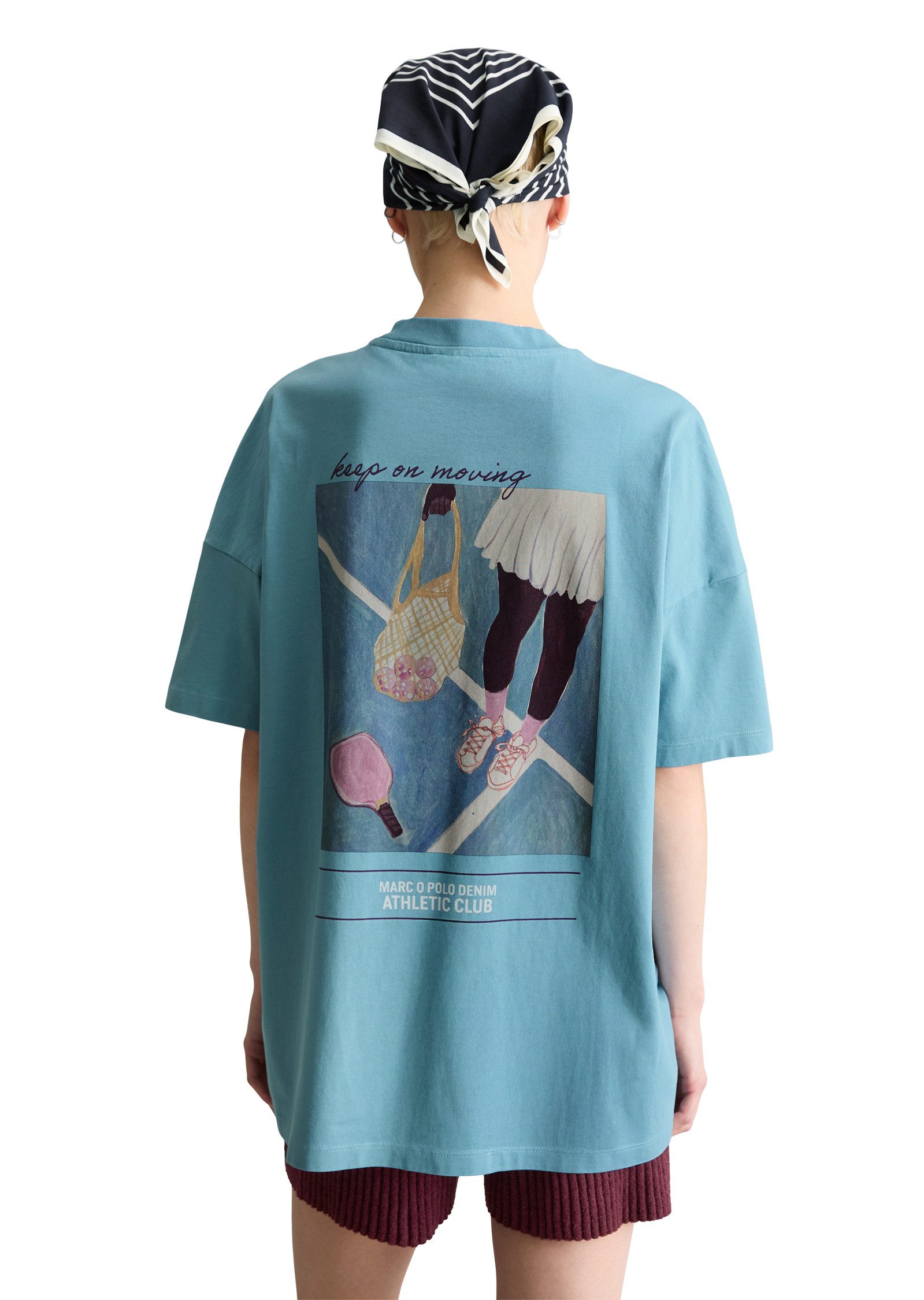 Marc O'Polo DENIM T-Shirt oversized aus Heavy Jersey, großer Rückenprint – Bild 2 von 5