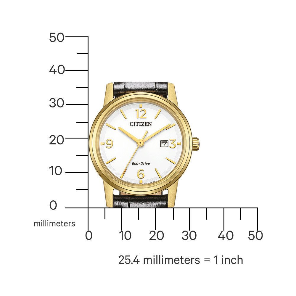 Citizen Solaruhr EW2722-01A, Armbanduhr, Damenuhr, Lederarmband, analog, Da günstig online kaufen