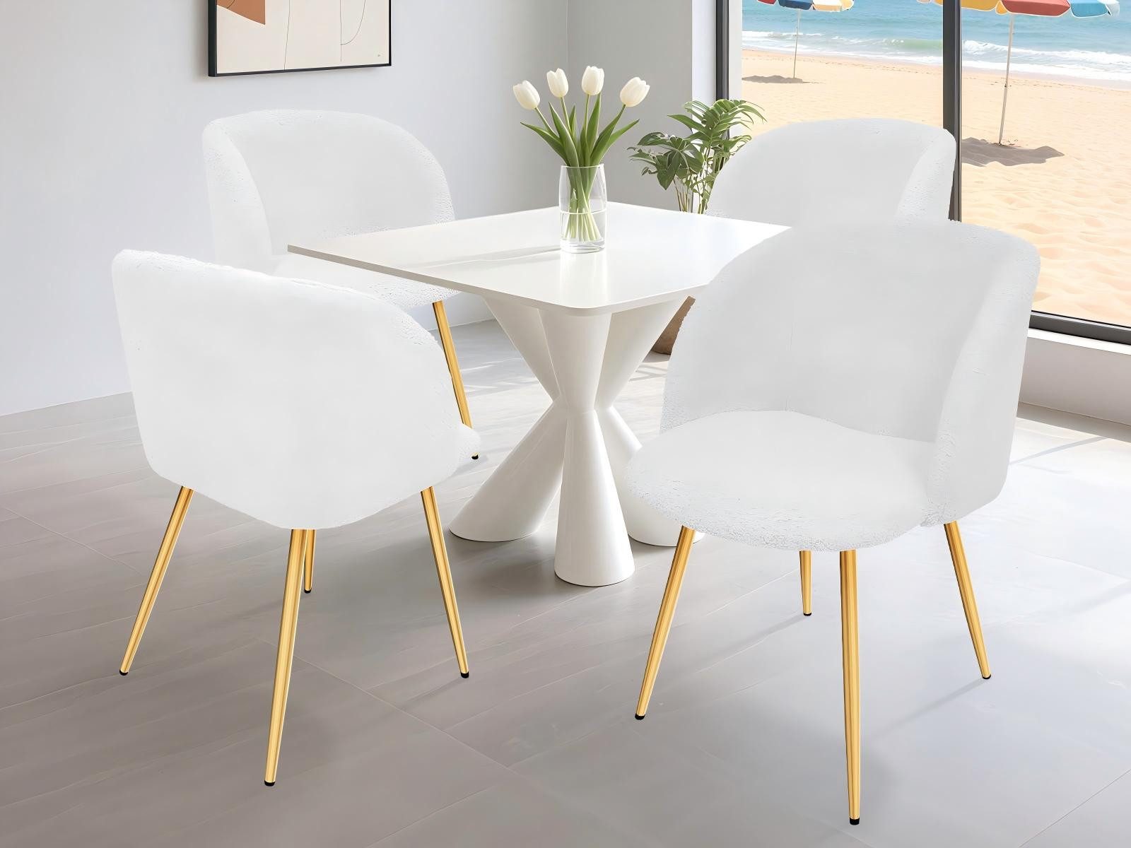 HOMELUX Polsterstuhl Esszimmer Stühle 4er Set, Esszimmerstuhl Küchenstuhl m günstig online kaufen