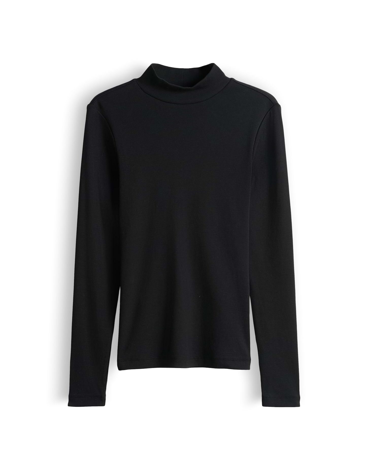 OPUS Longsleeve Somy rib aus weichem Jersey Gerader Schnitt mit Rollkragen und feiner Rippung – Bild 2 von 5