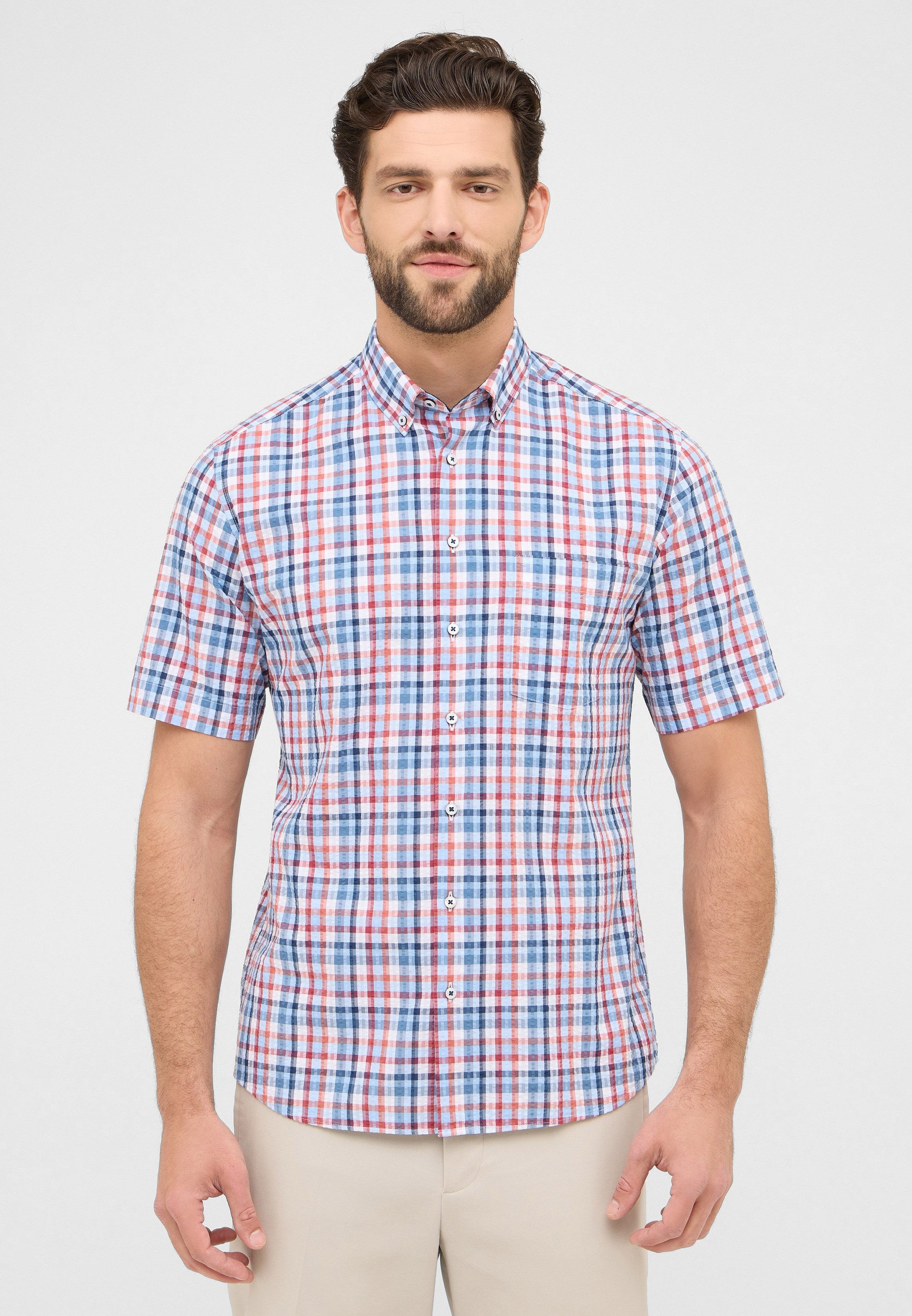 Eterna Kurzarmhemd MODERN FIT EASY IRON günstig online kaufen
