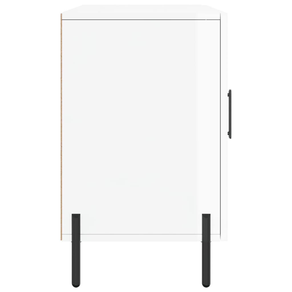 (1 Sideboard Sideboard 100x36x60 Hochglanz-Weiß St) cm vidaXL Holzwerkstoff