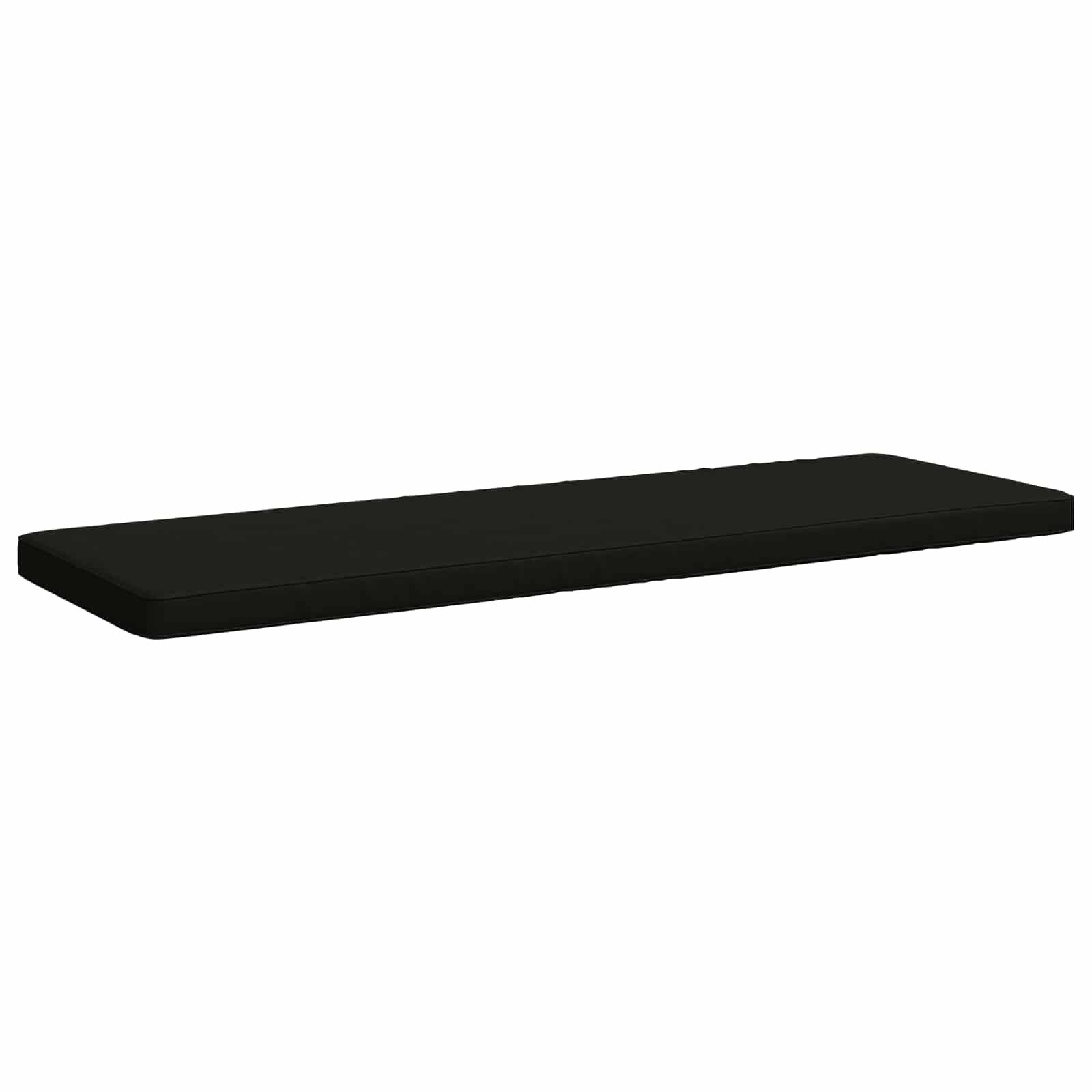 vidaXL Sitzauflage 1-teiliges Bankkissen VUGHT 100 % Polyester Schwarz, (1 St)